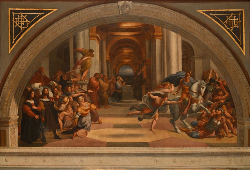 Scuola Romana del XIX Secolo - Cacciata di Eliodoro dal Tempio, da Raffaello Sanzio