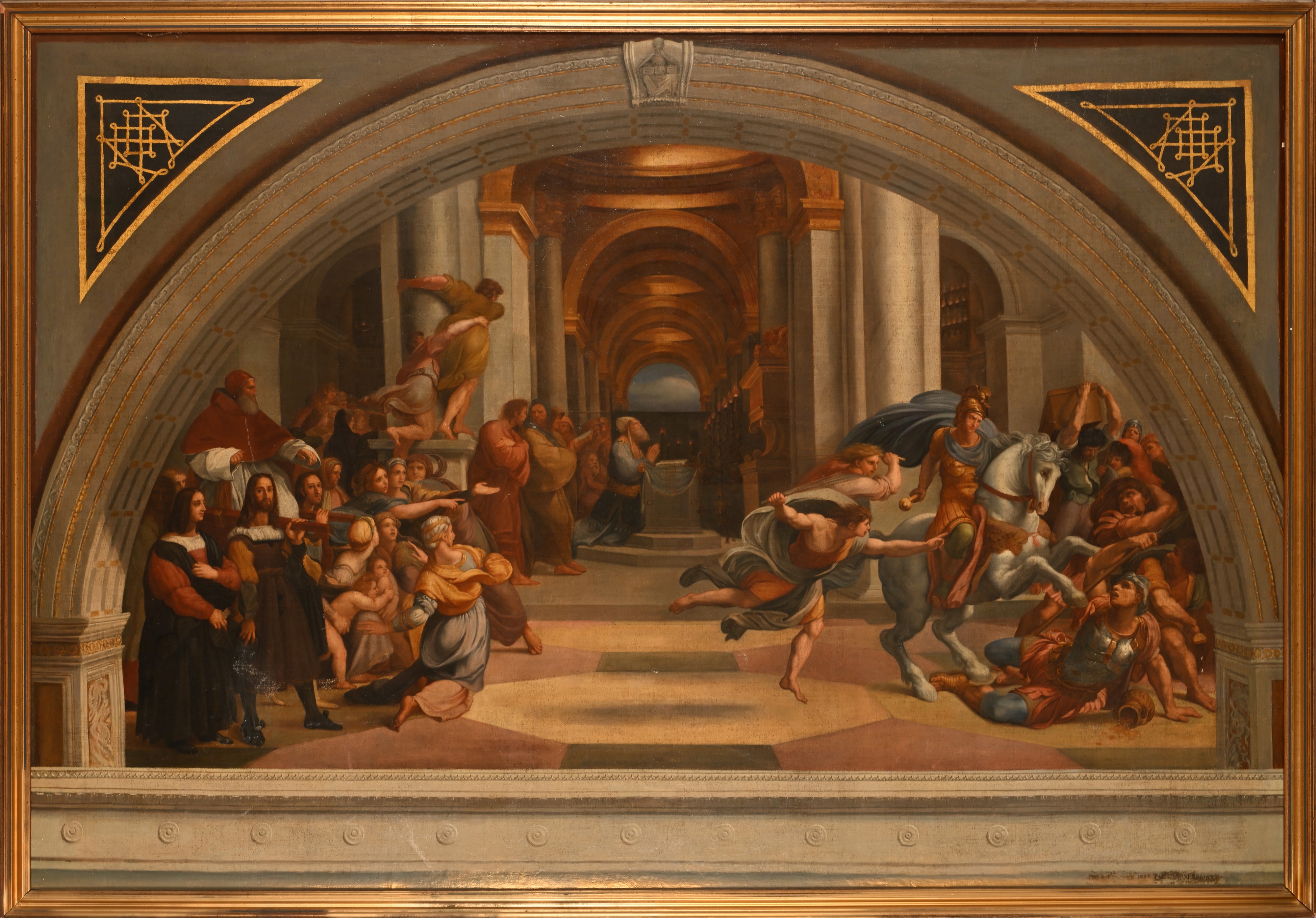 Scuola Romana del XIX Secolo - Cacciata di Eliodoro dal Tempio, da Raffaello Sanzio