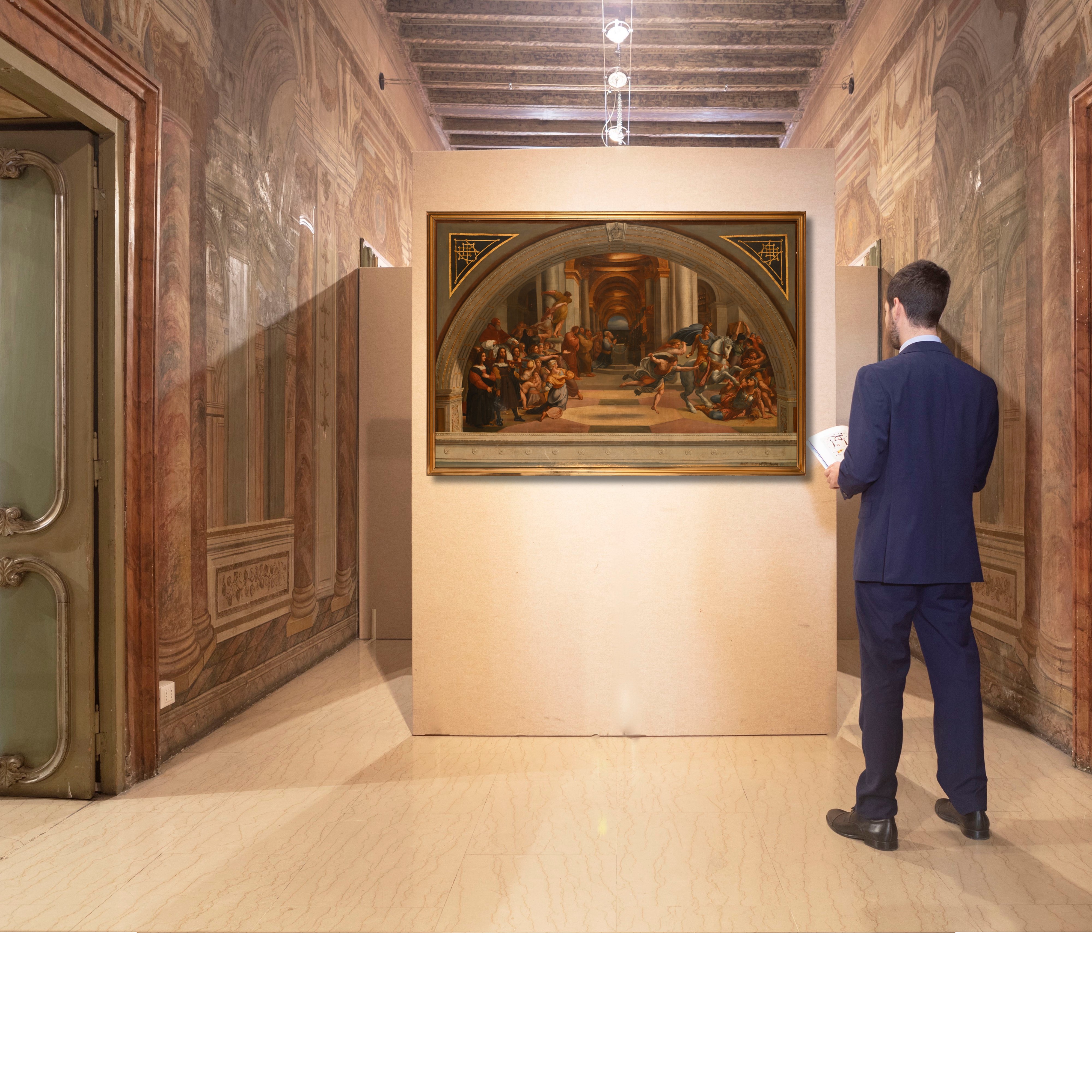 Scuola Romana del XIX Secolo - Cacciata di Eliodoro dal Tempio, da Raffaello Sanzio