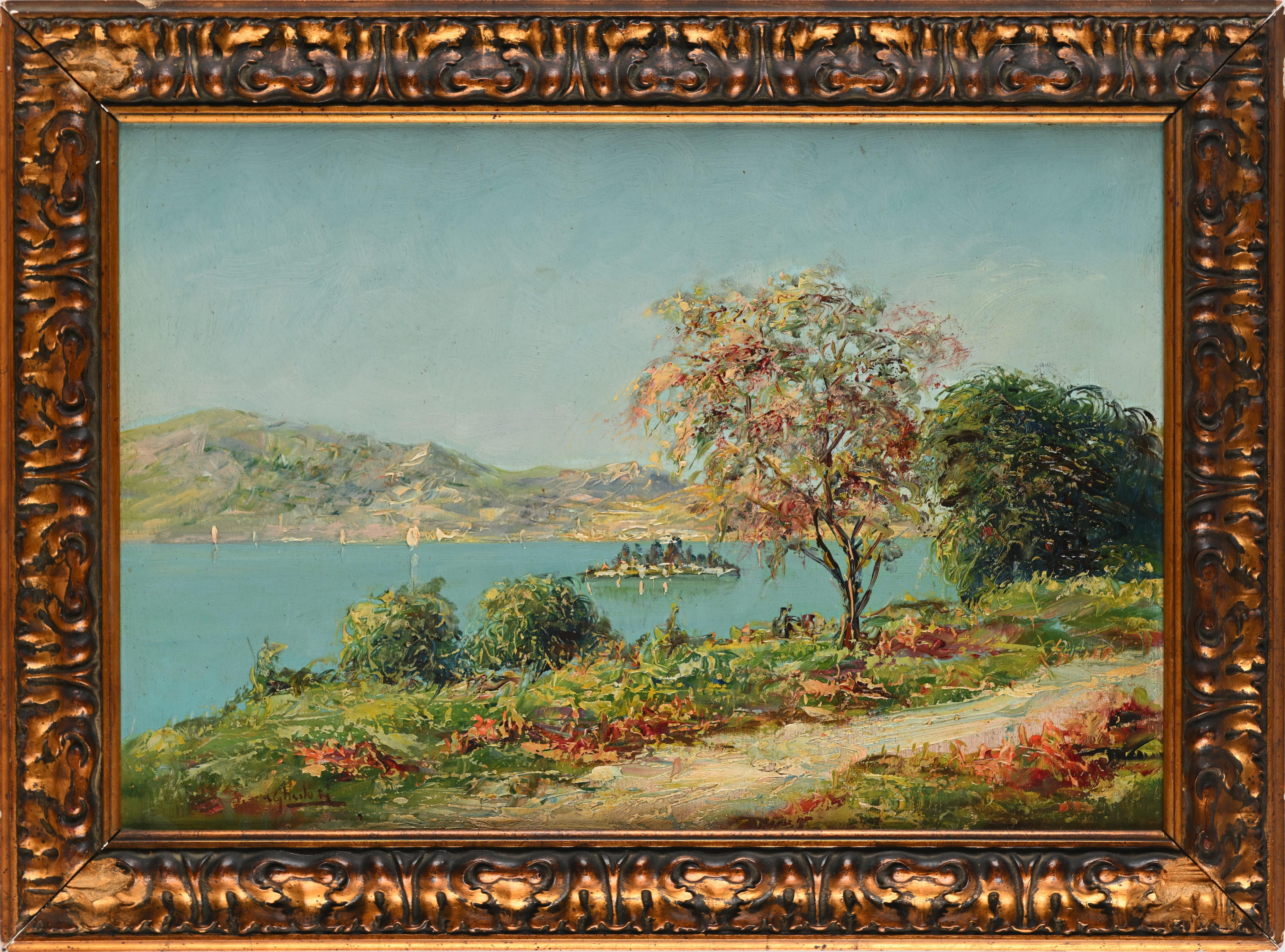 Giuseppe Gheduzzi - Coppia di Paesaggi Lagunari