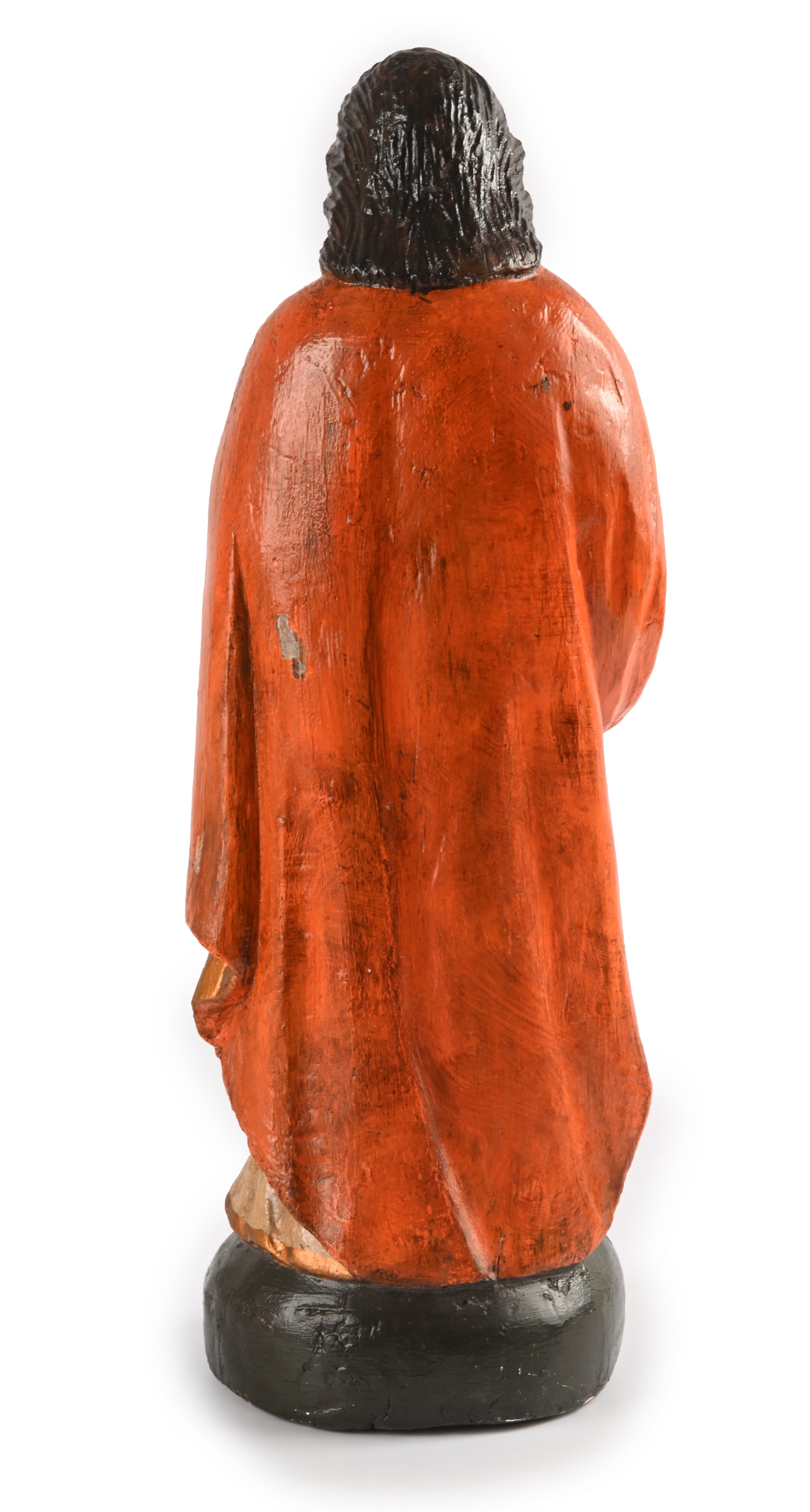 Scultura di Santo in Legno Policromo, XVIII Secolo