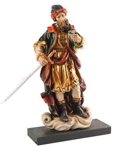 Scultura in Legno Policromo e Dorato, XX Secolo