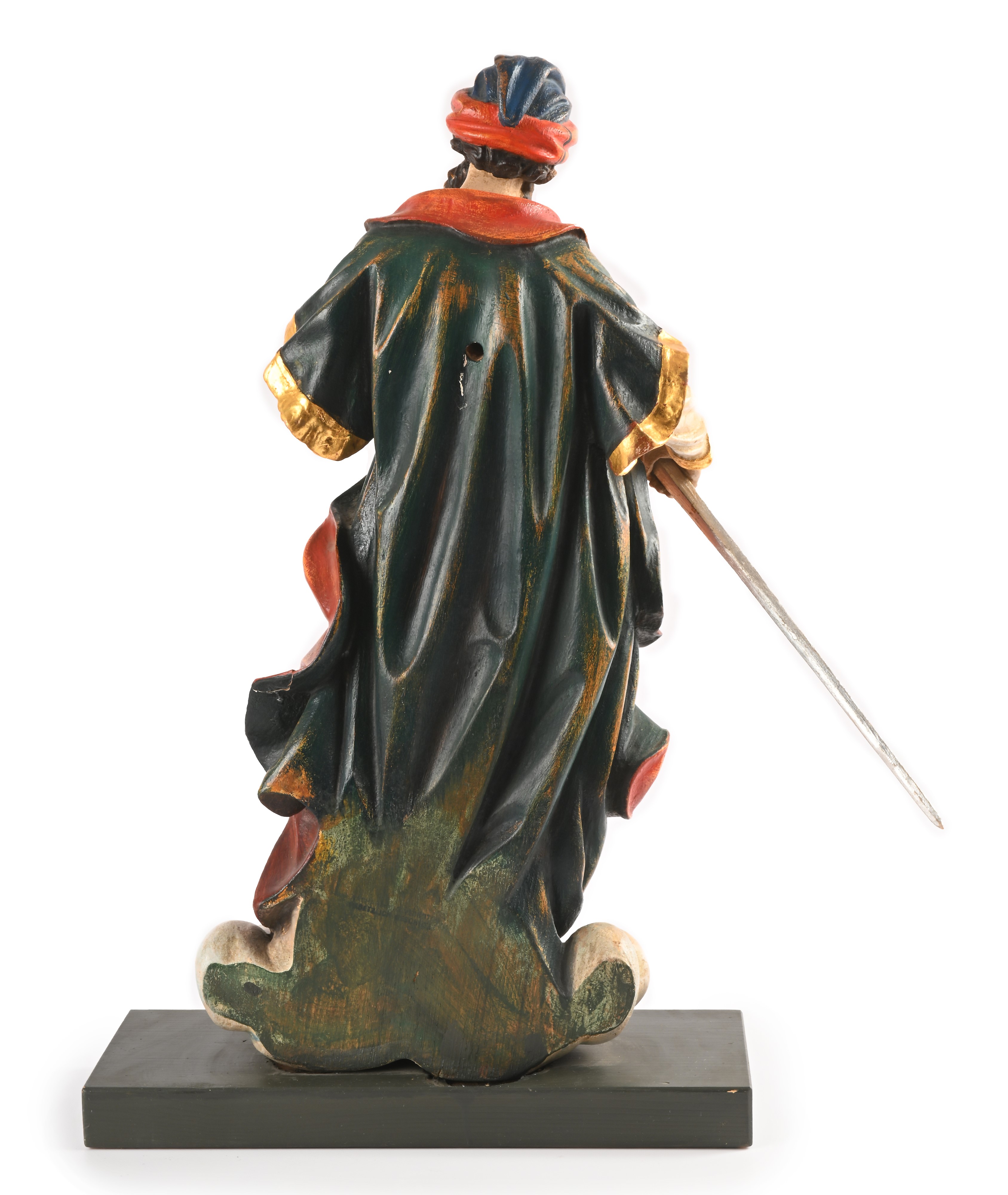 Scultura in Legno Policromo e Dorato, XX Secolo