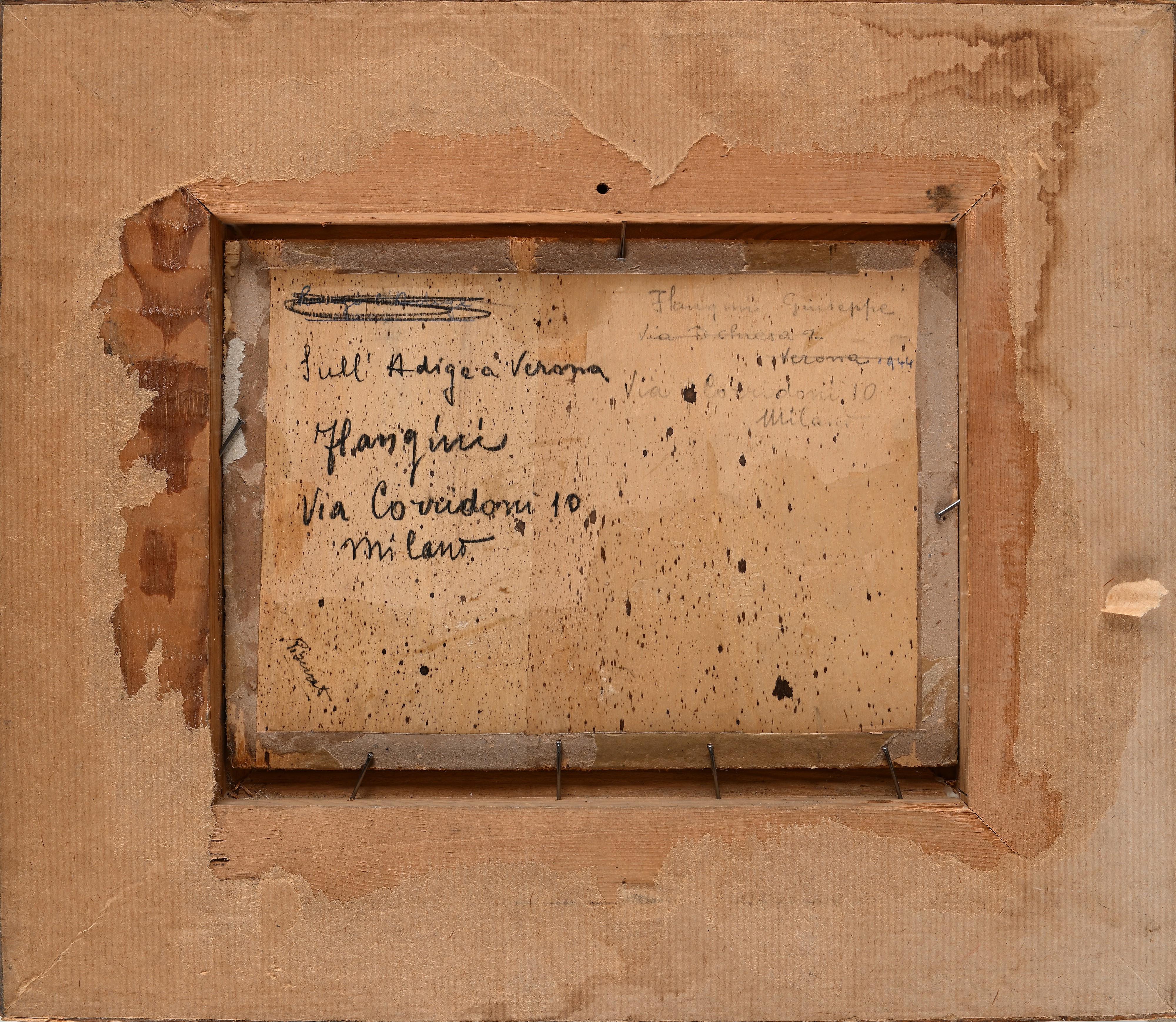 Giuseppe Flangini - Sull'adige a Verona