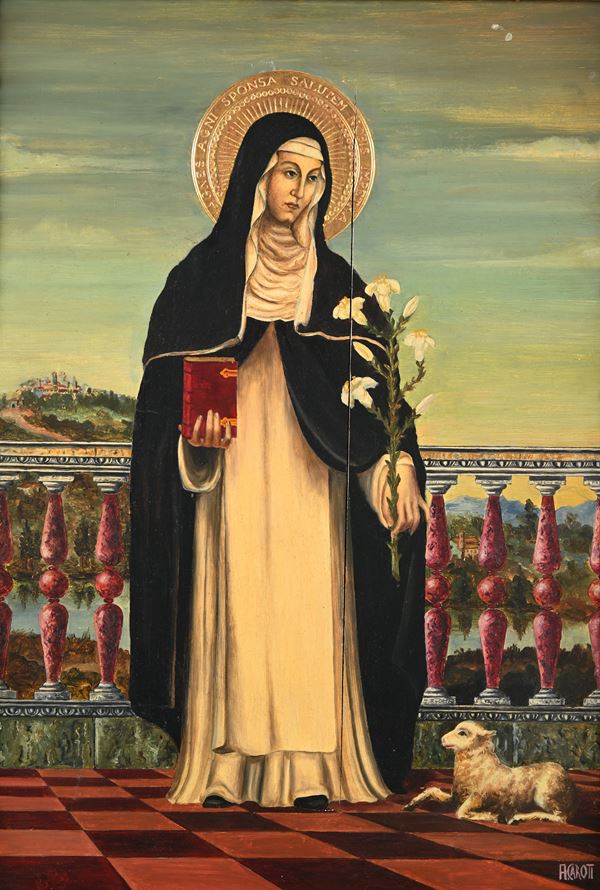 Pittore del XX secolo - Sant'Agnese