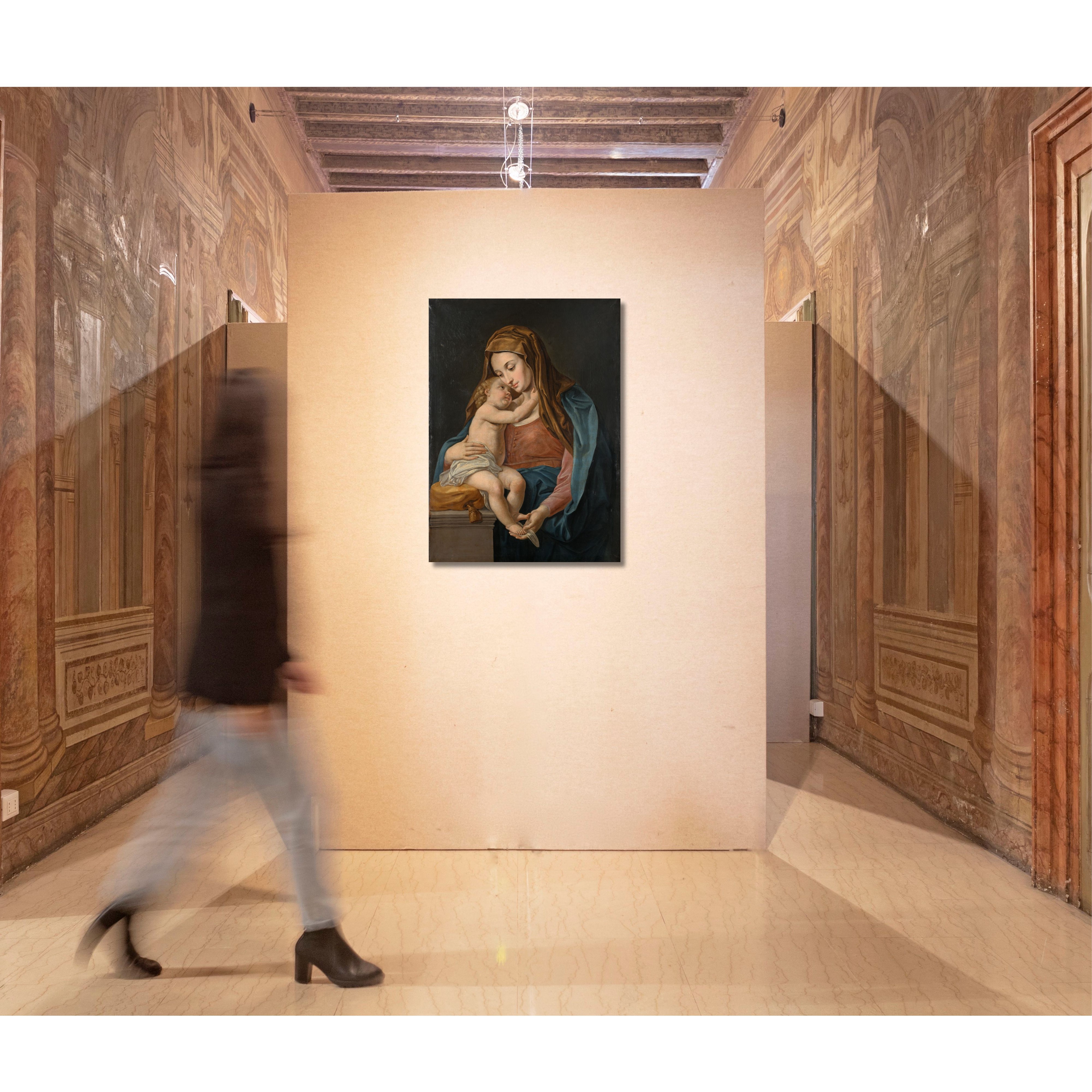 Scuola Romana del XVIII Secolo - Madonna con Bambino