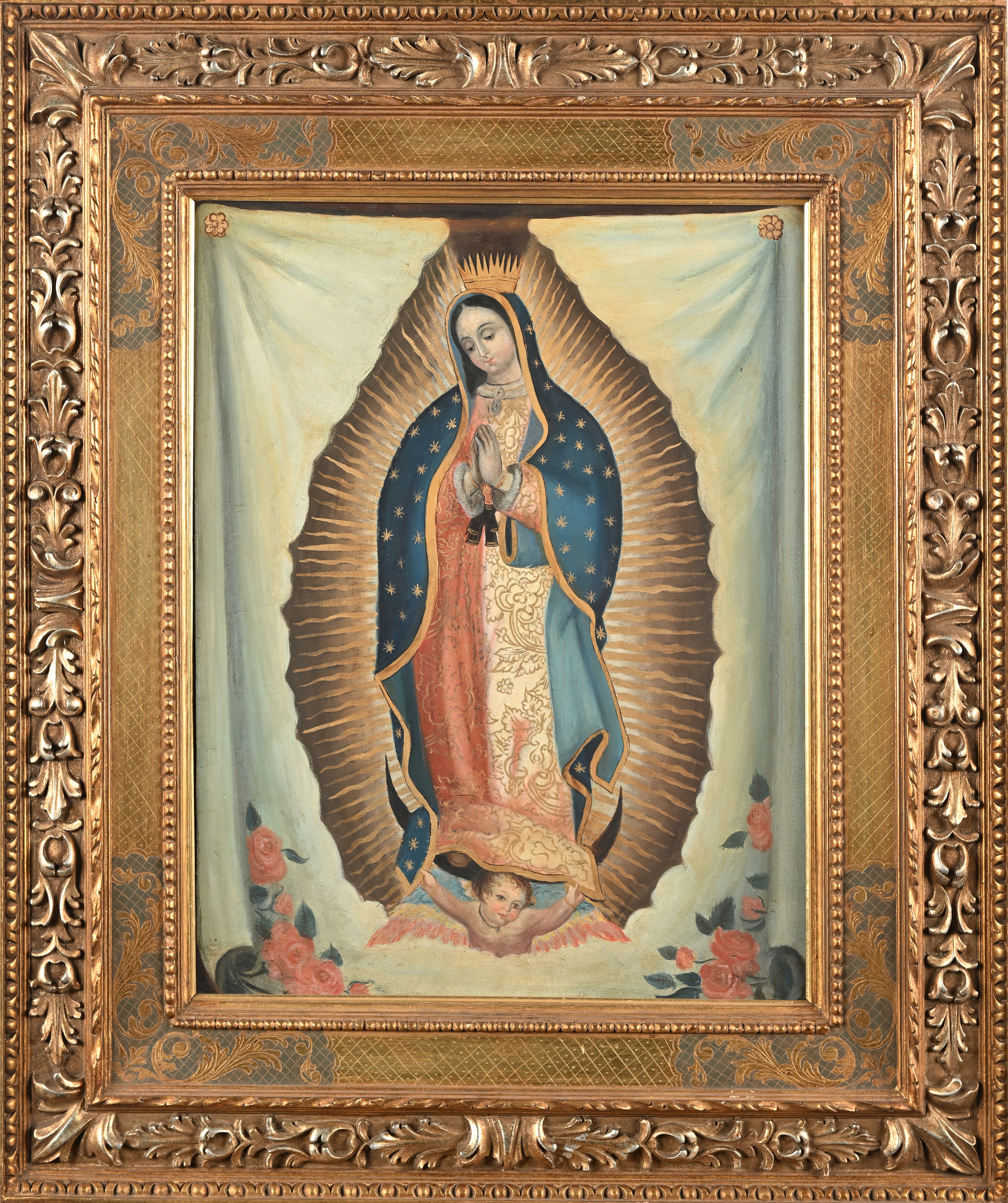Pittore del XIX Secolo - Vergine Maria di Guadalupe Copia