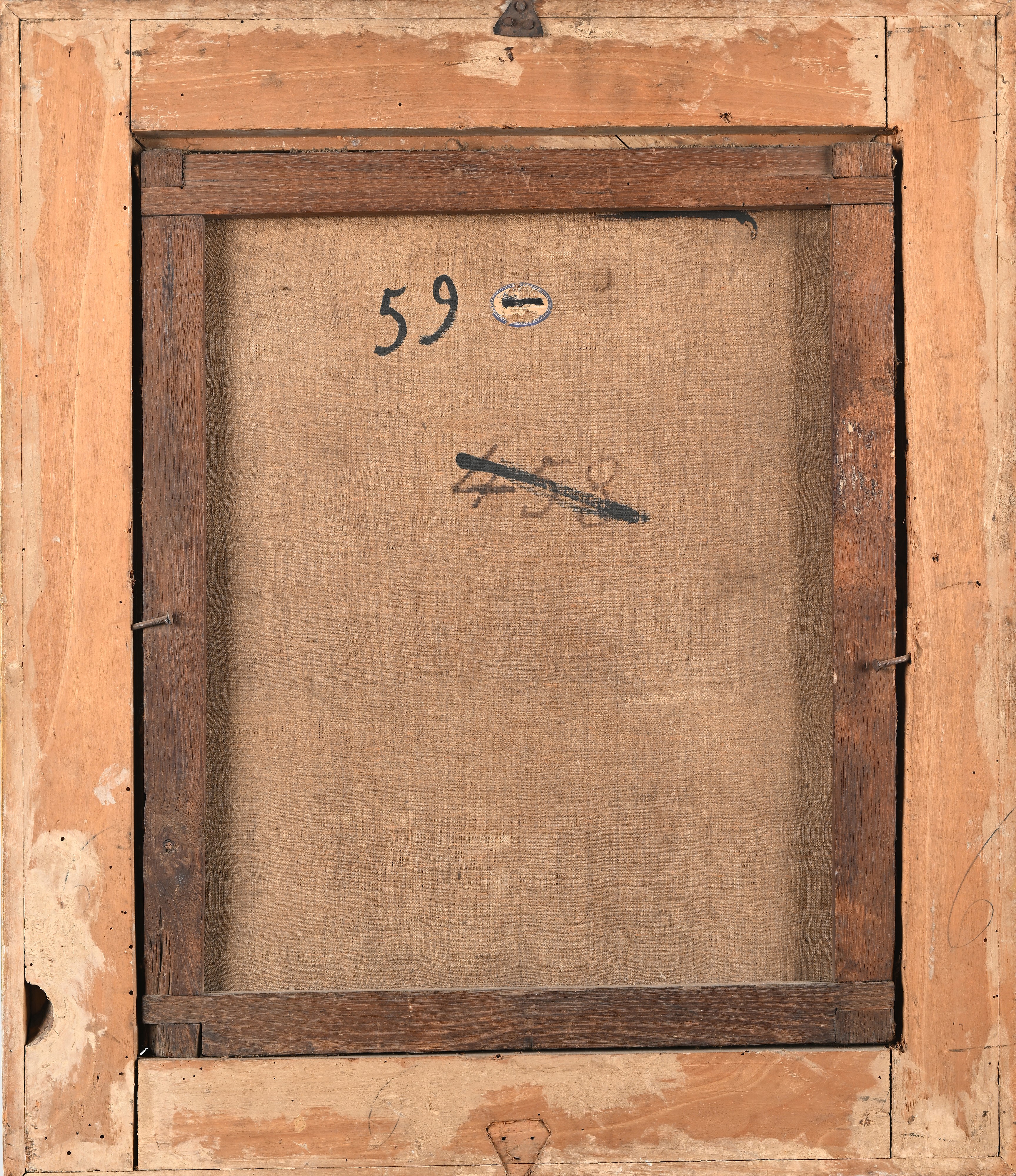 Interno popolana con braciere