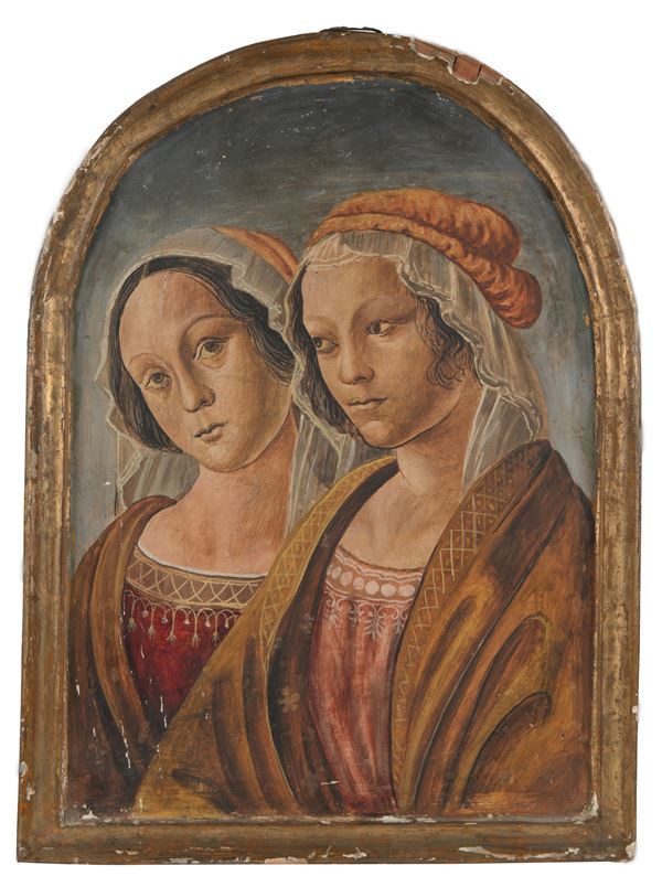 Pittore del XIX secolo - Visitazione da Domenico Ghirlandaio