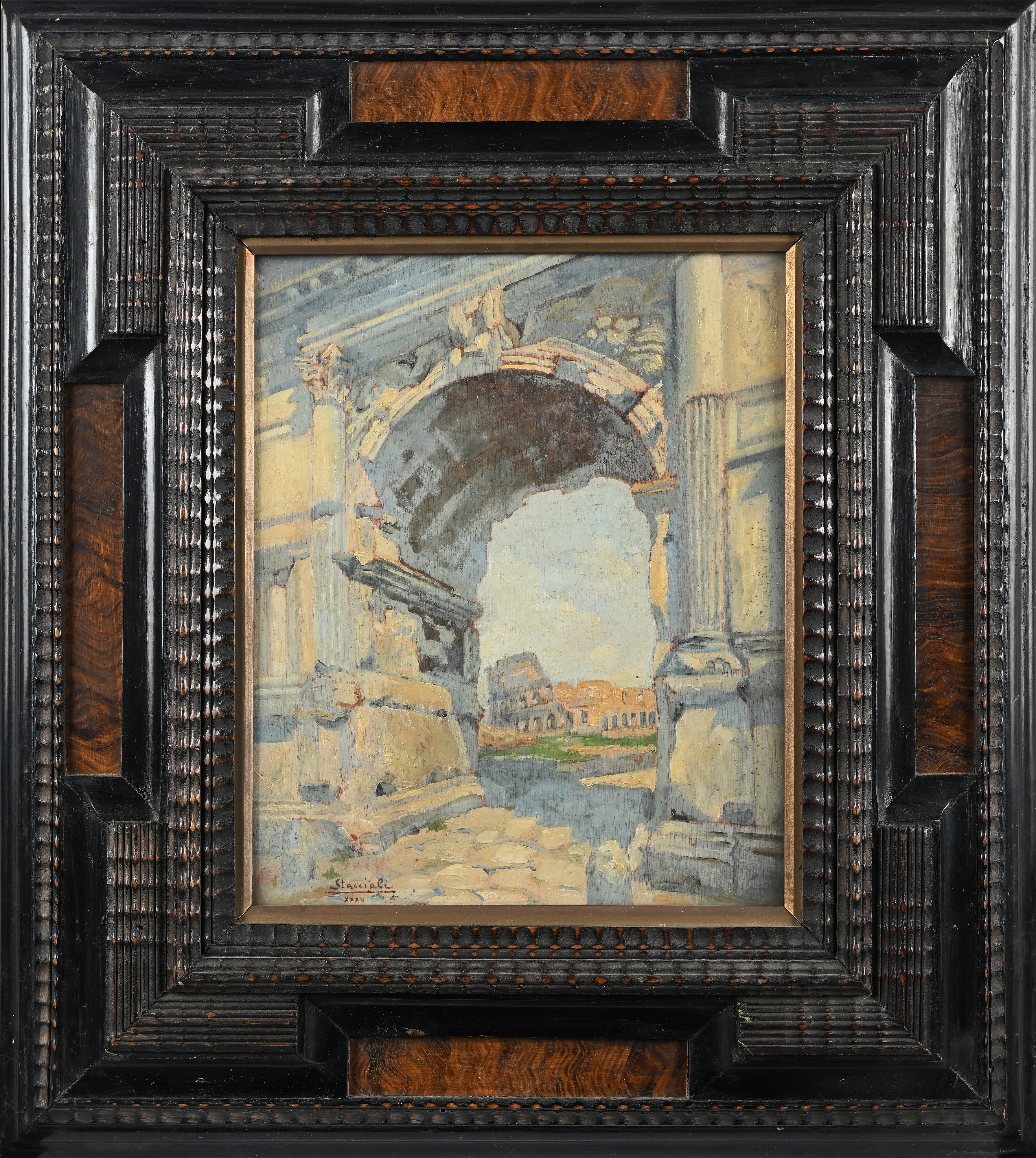 Veduta del Colosseo dall'Arco di Tito