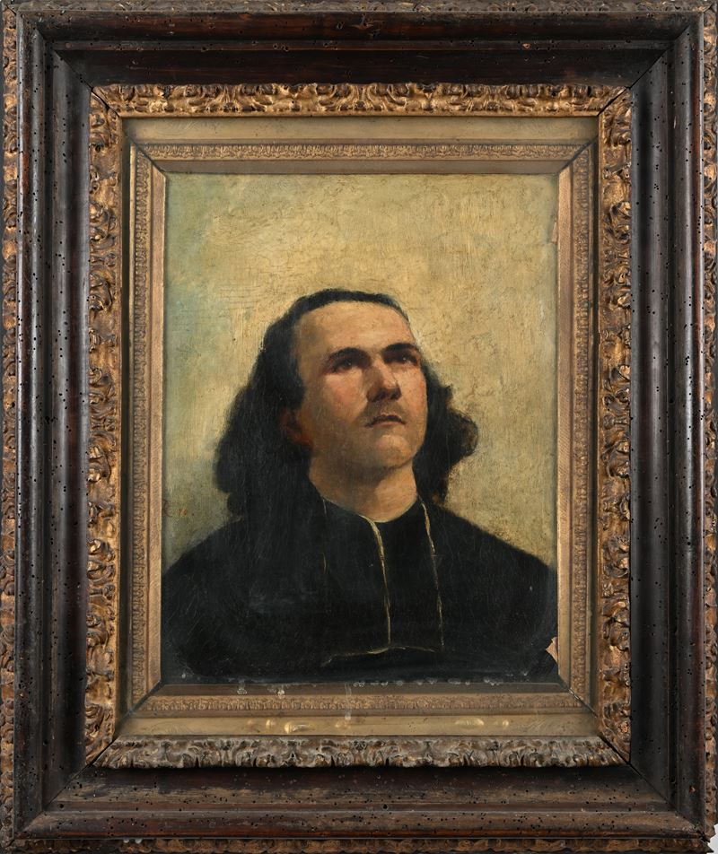 Scuola Europea del XIX Secolo - Ritratto di Giovane Prelato