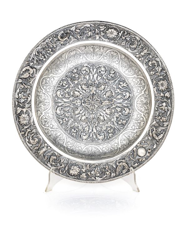 Piatto da parata in argento 916/000
