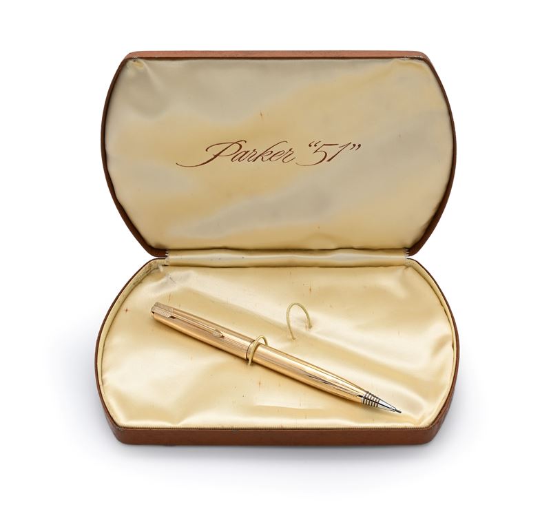 Parker 51 - Porta Mine in Metallo Placcato in Oro Rosso 12 Kt