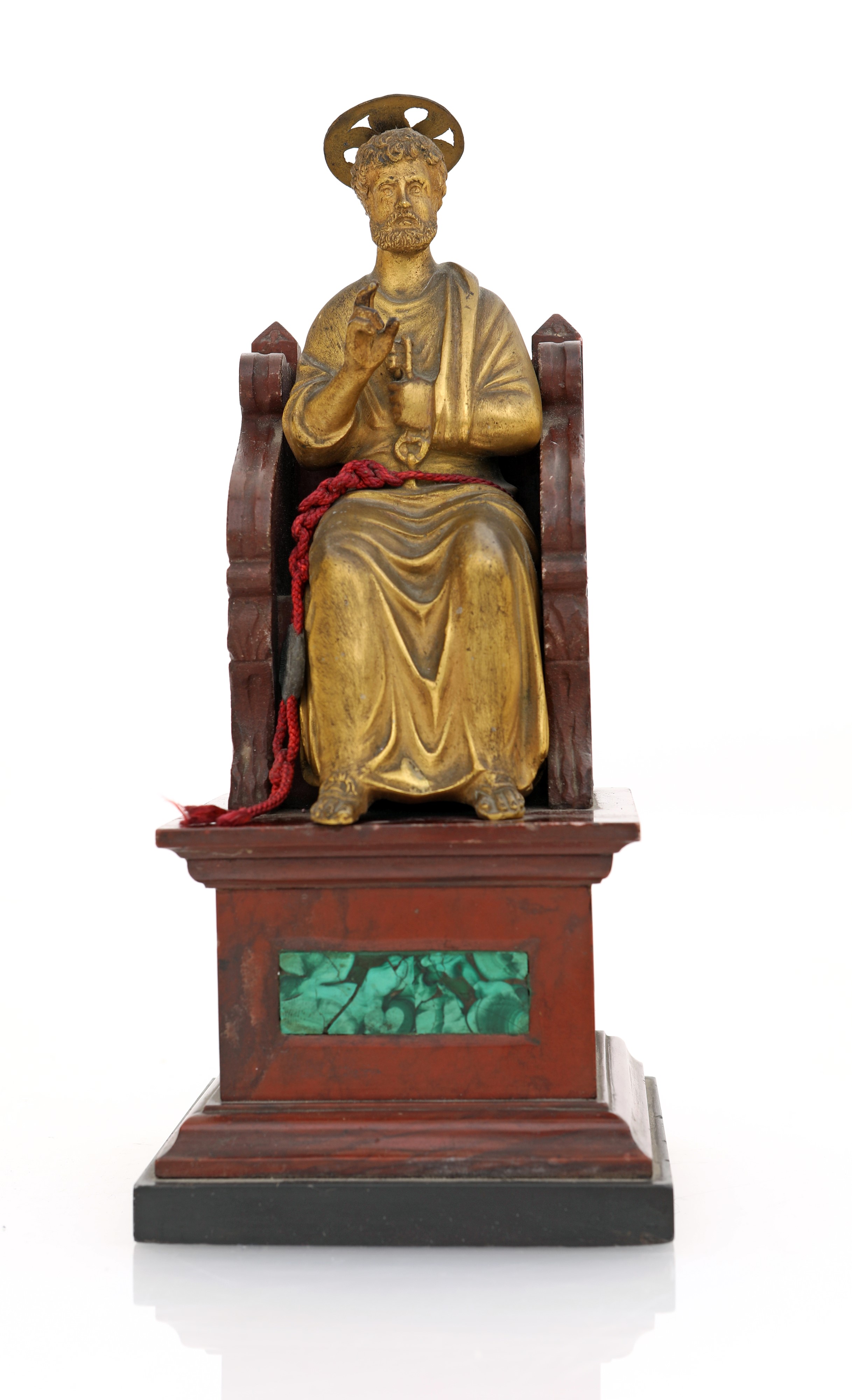 San Pietro in Bronzo su Trono in Marmo, Inizi del XIX Secolo