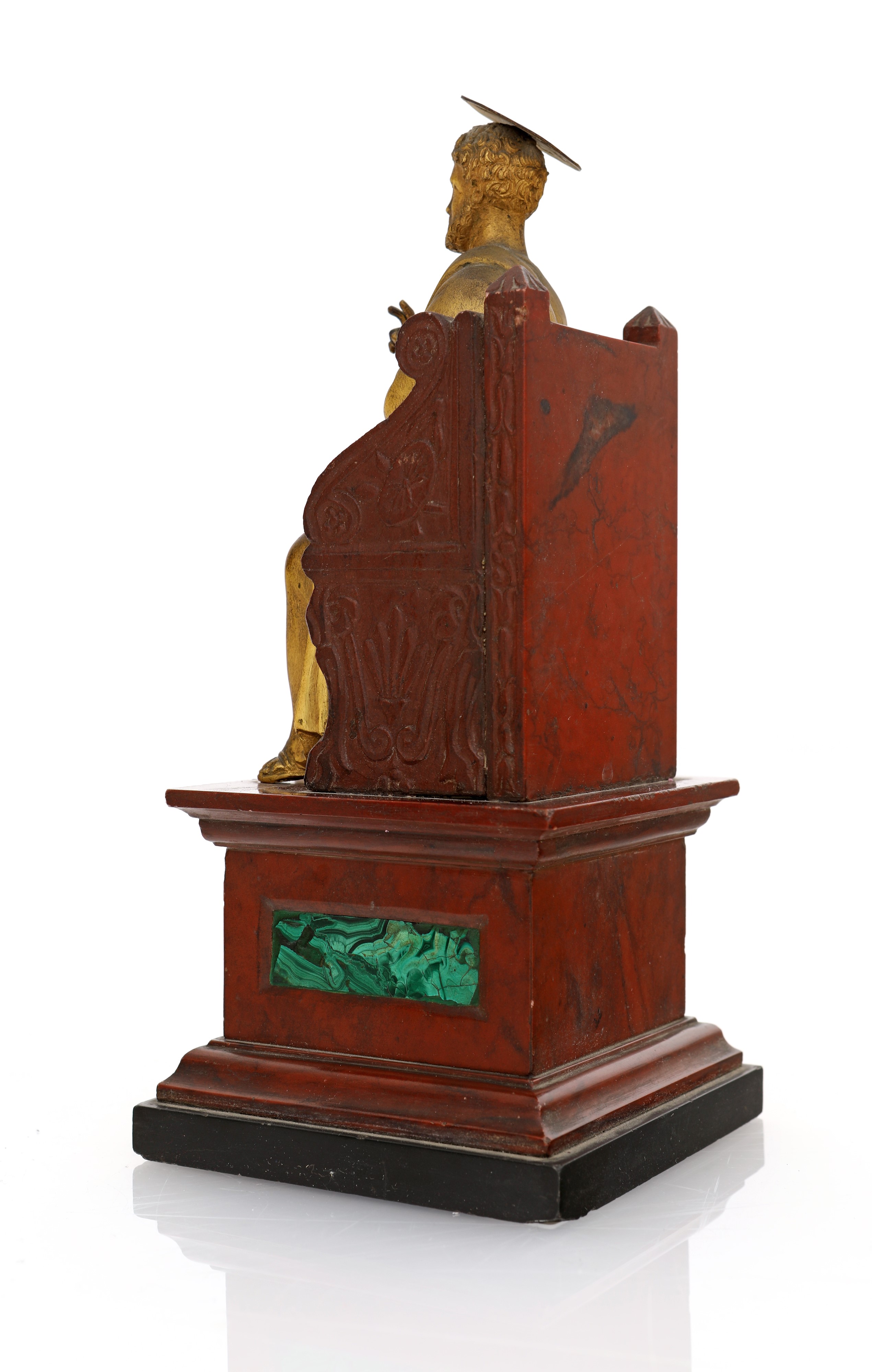 San Pietro in Bronzo su Trono in Marmo, Inizi del XIX Secolo