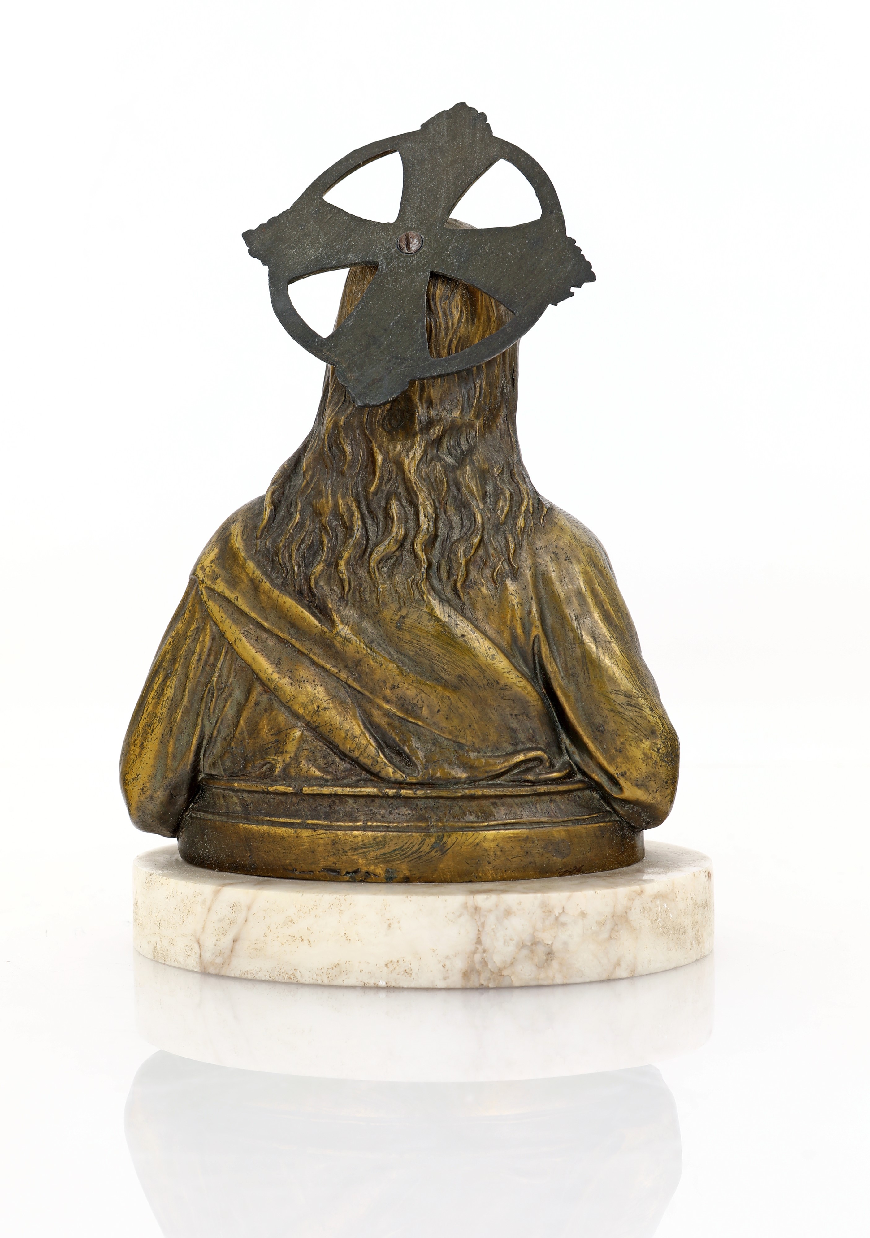 Busto in bronzo raffigurante Sacro cuore di Gesù