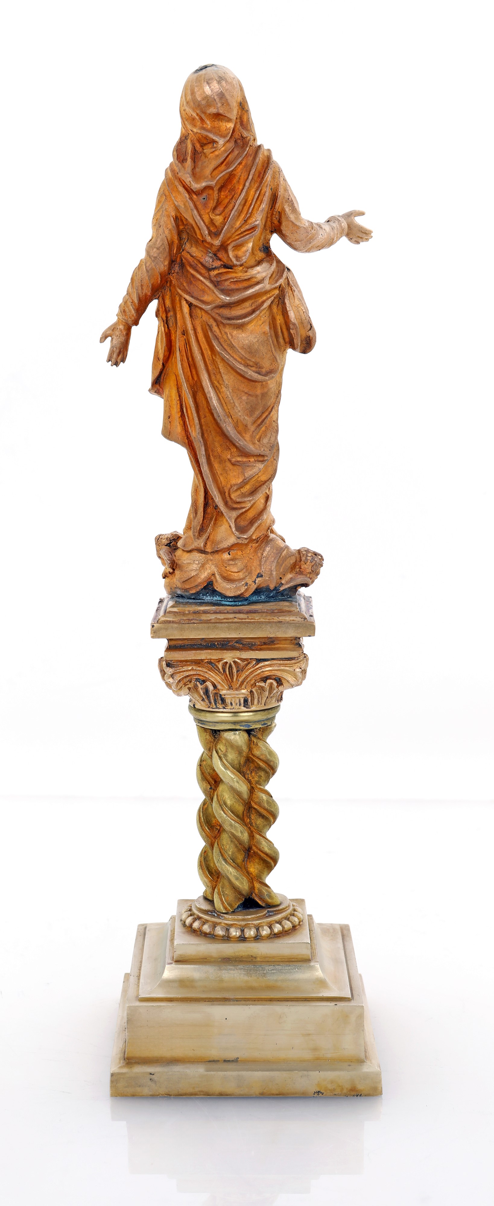 Immacolata in Lega Metallica Patinata e Dorata