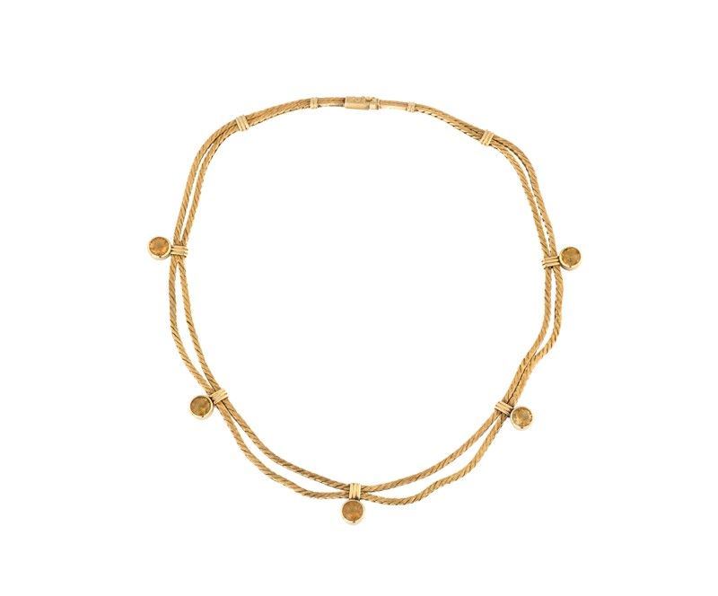 Collier in Oro Giallo e Citrini