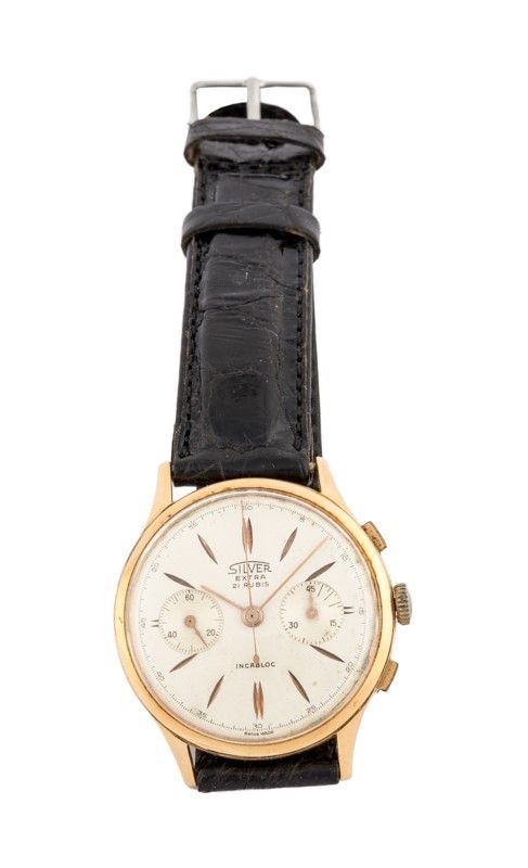 Orologio Silver Extra Cassa Oro Incabloc