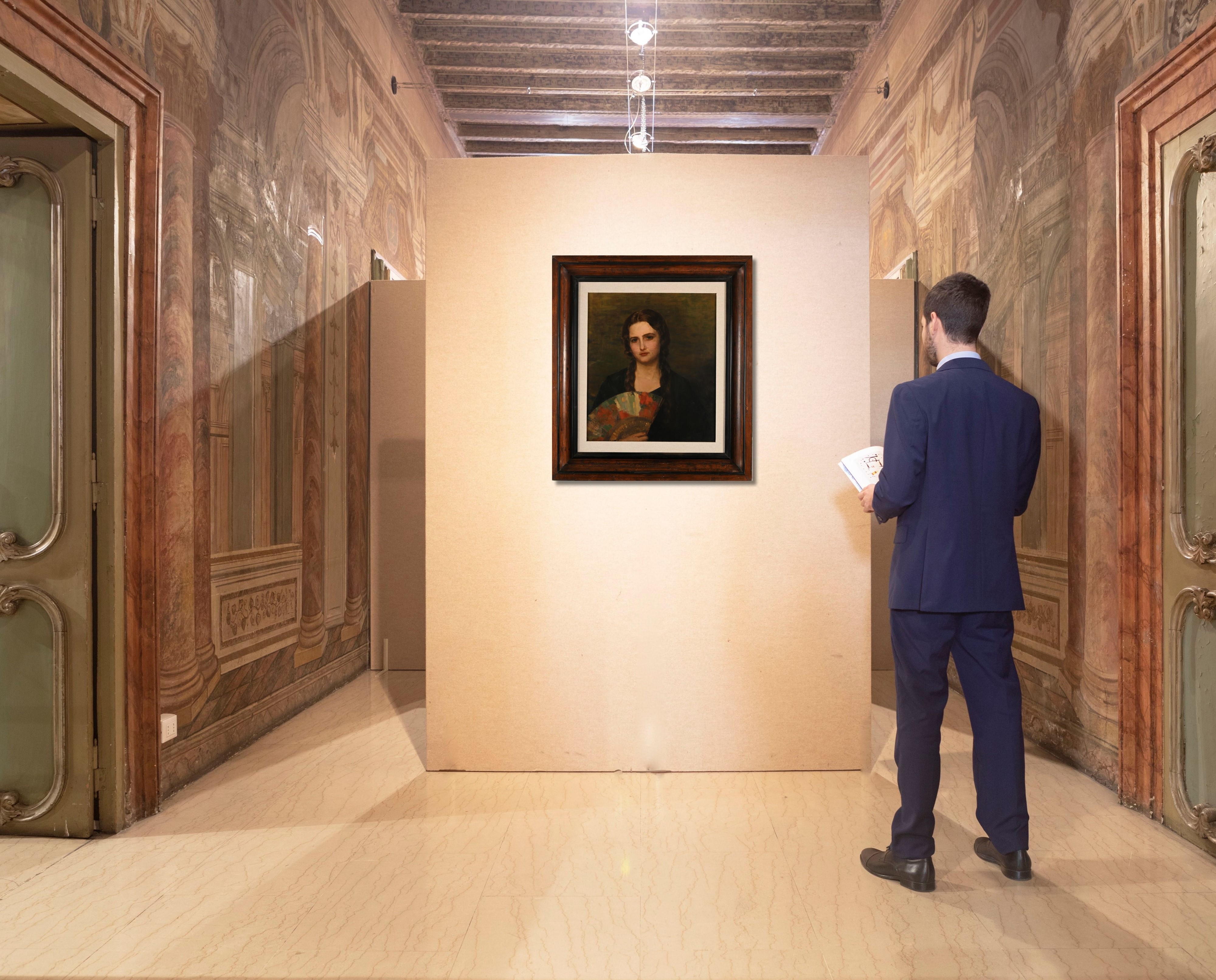 Rubens Santoro - Ritratto con Ventaglio