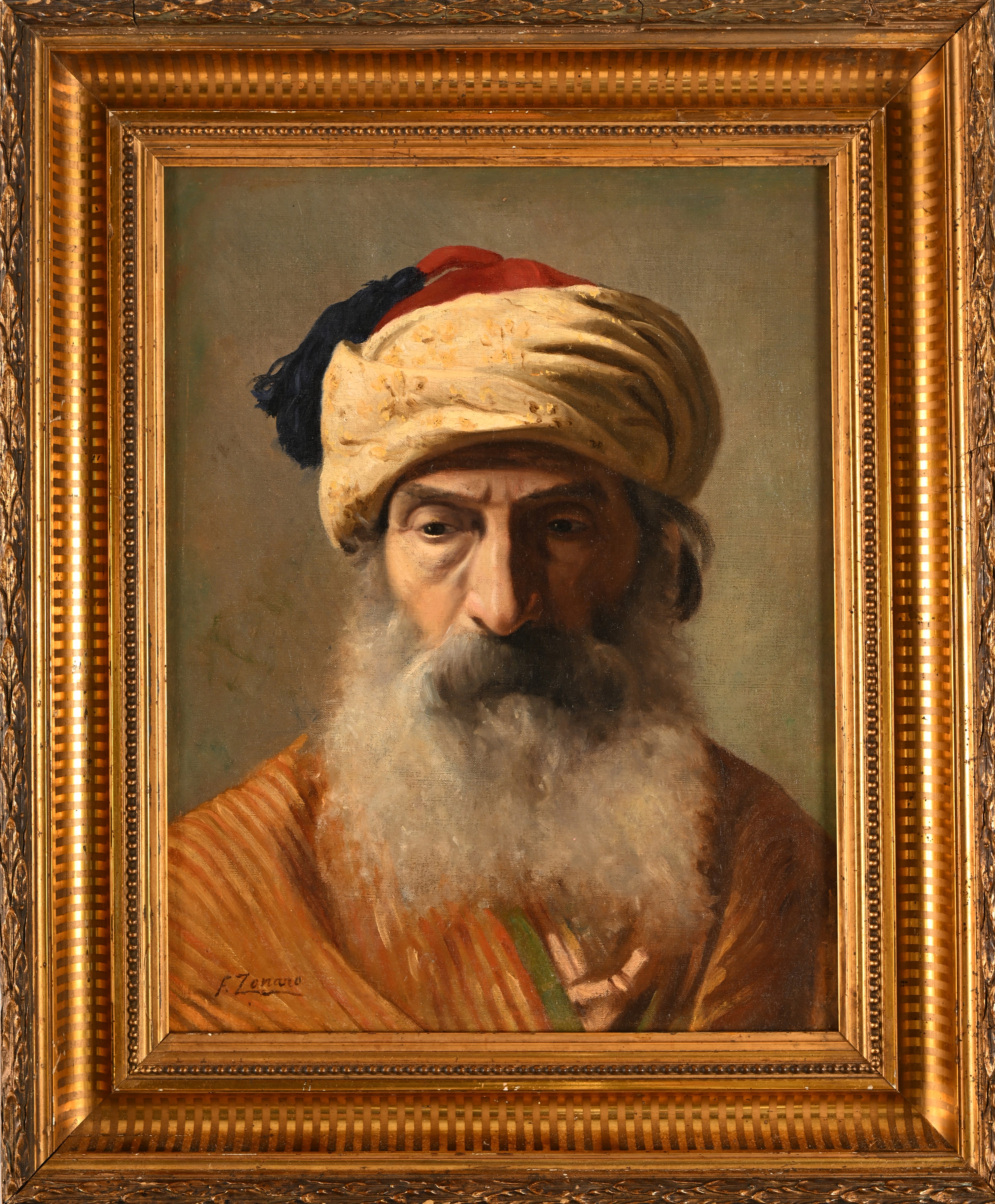 Fausto Zonaro - Ritratto in Costume Turco