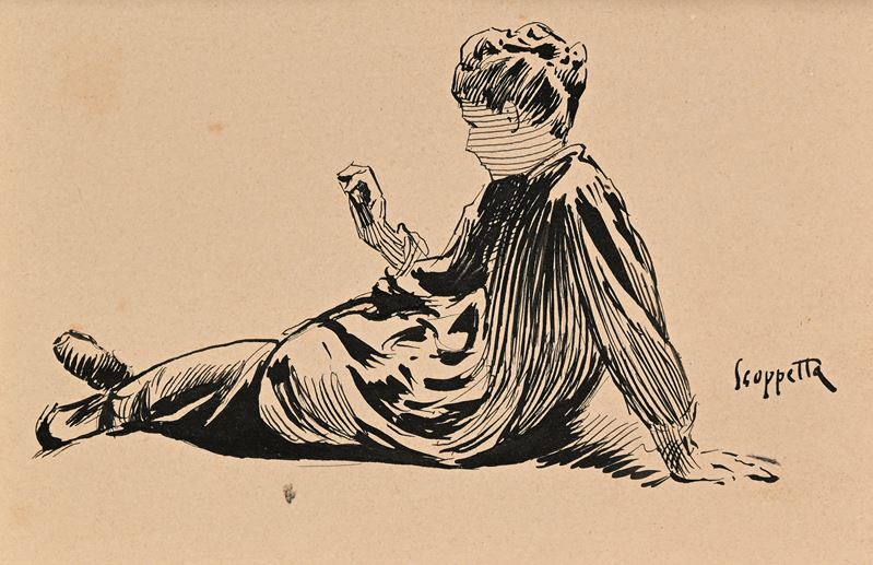 Pietro Scoppetta - Ritratto di Signora