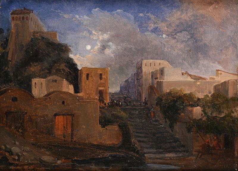 Anton Sminck Pitloo - Veduta di Paese