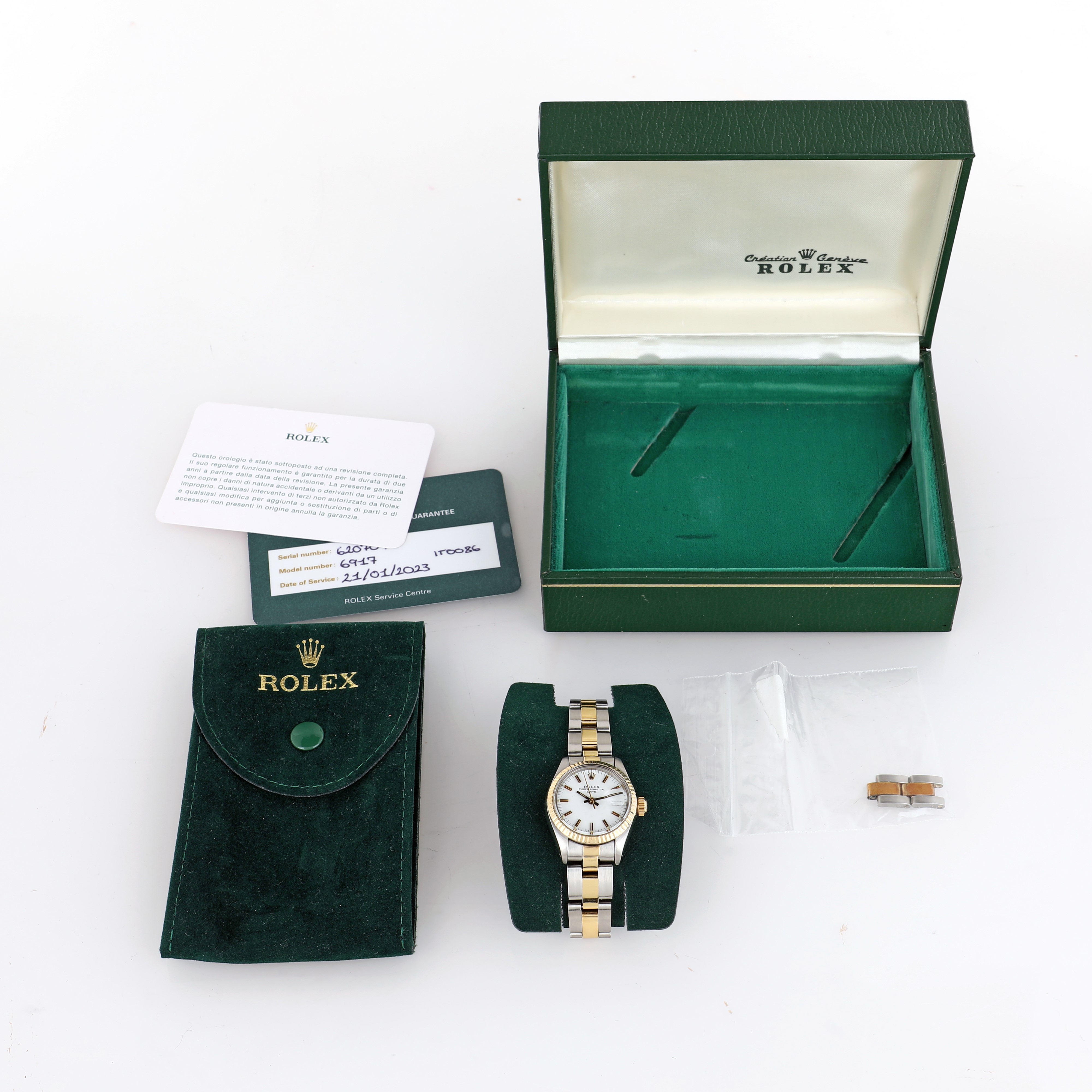 Rolex Oyster Date - Orologio da Polso da Donna in Acciaio e Oro
