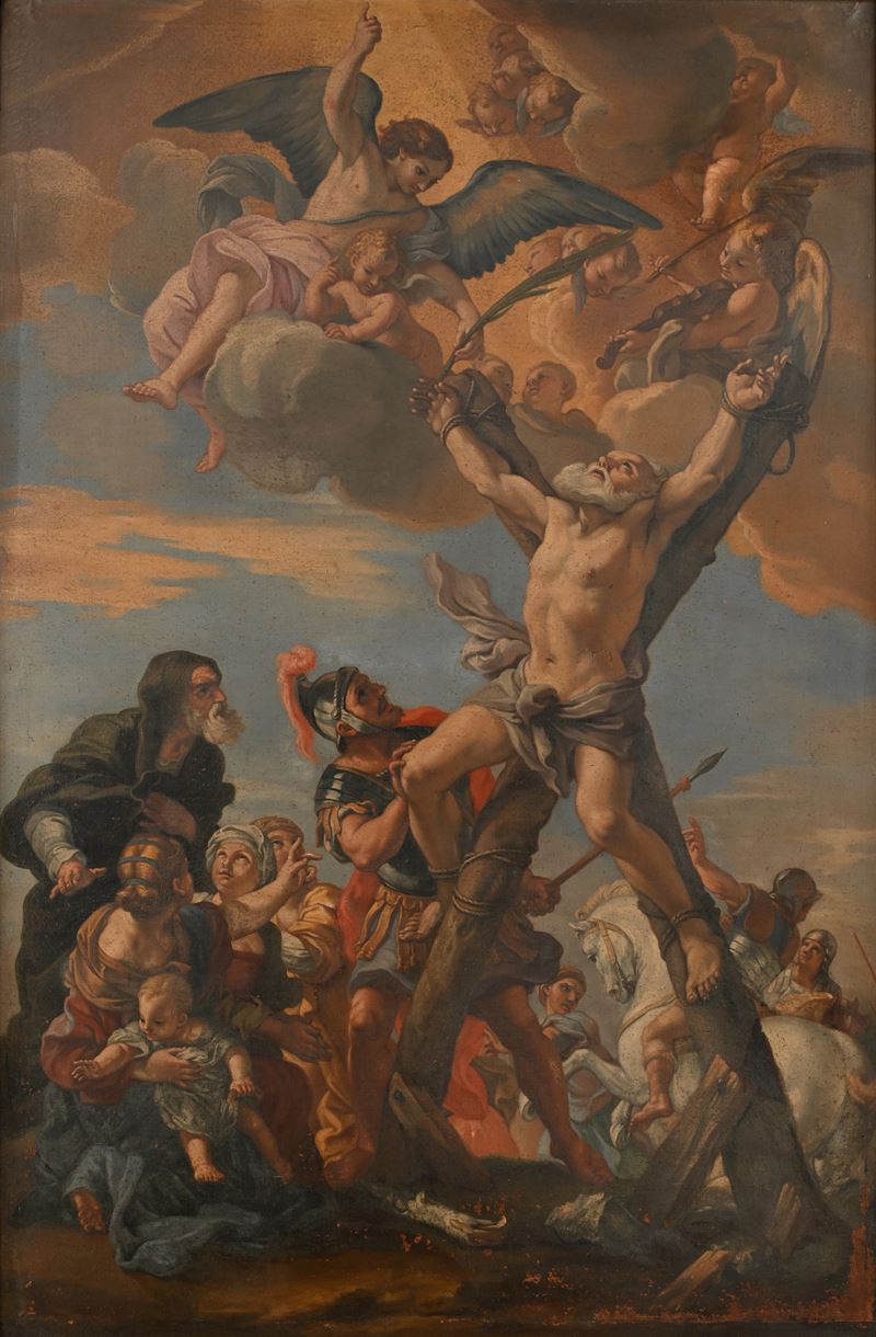 Guillaume Courtois Guglielmo Cortesi - Martirio di Sant'andrea