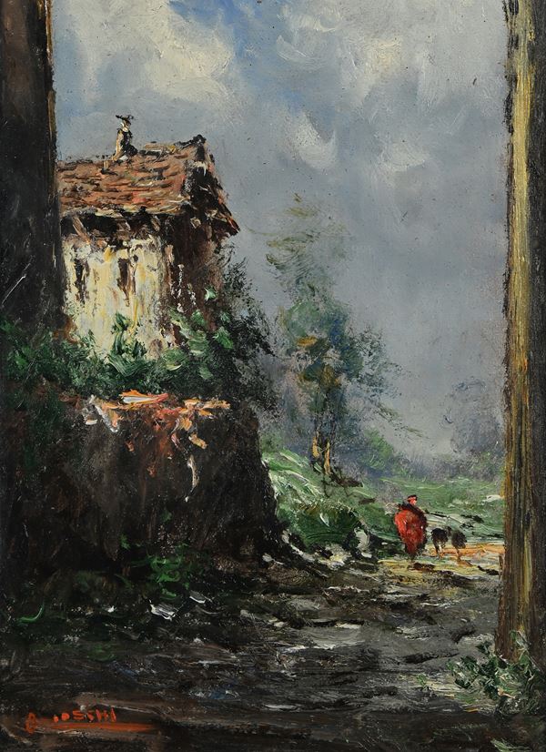 Paesaggio con casolare