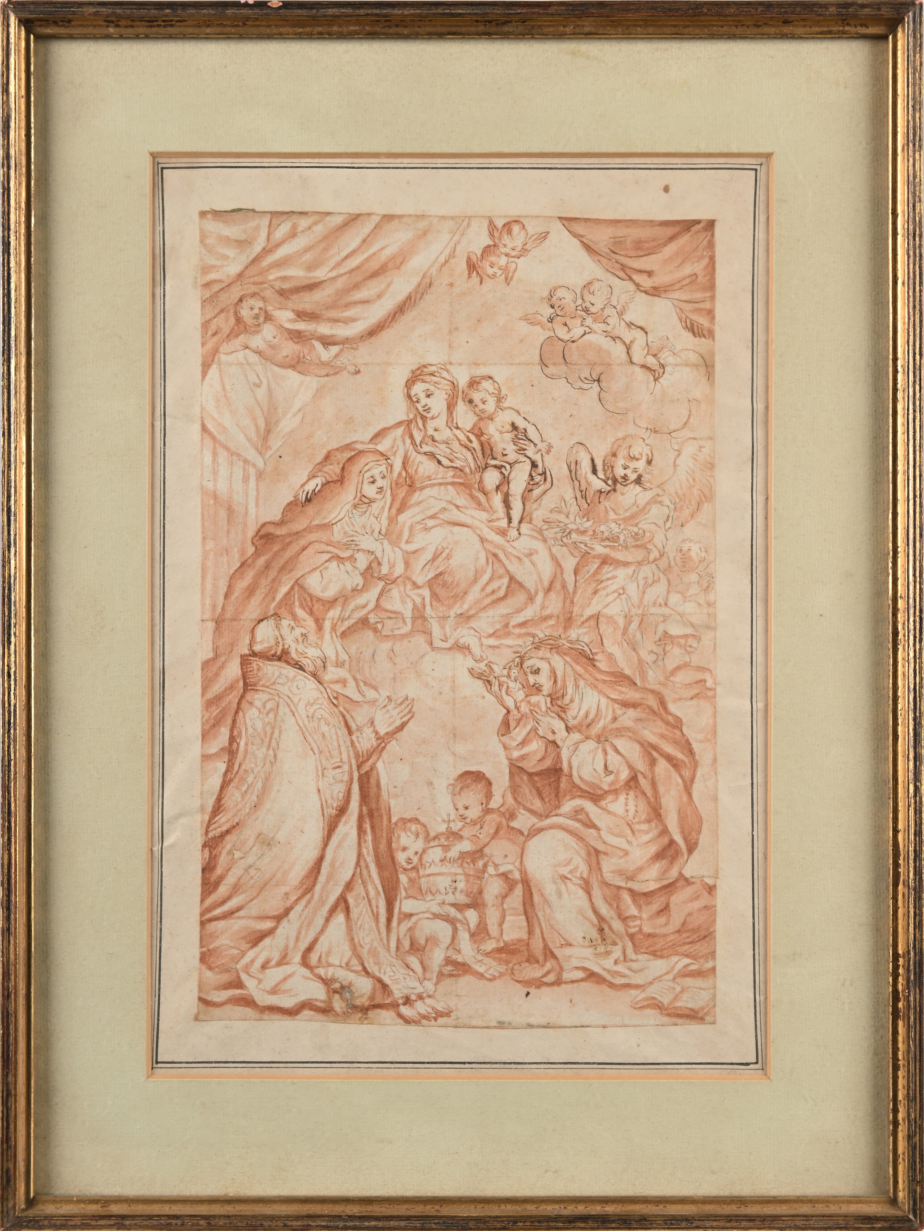 Scuola Romana del XVIII Secolo - Gloria della Vergine Maria