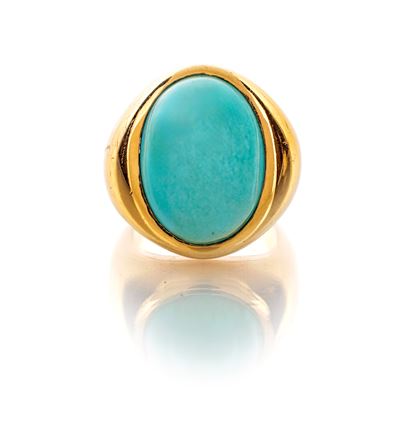 Anello in Oro e Turchese