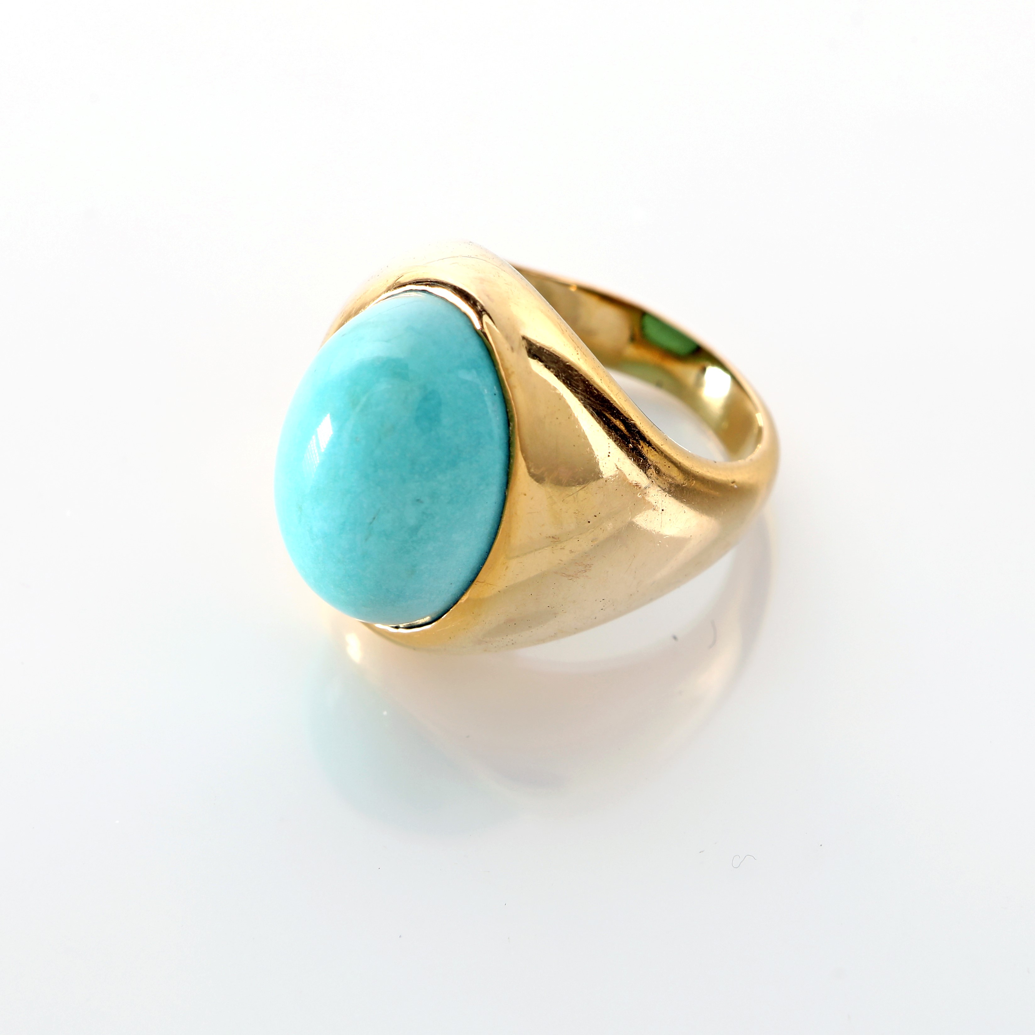 Anello in Oro e Turchese