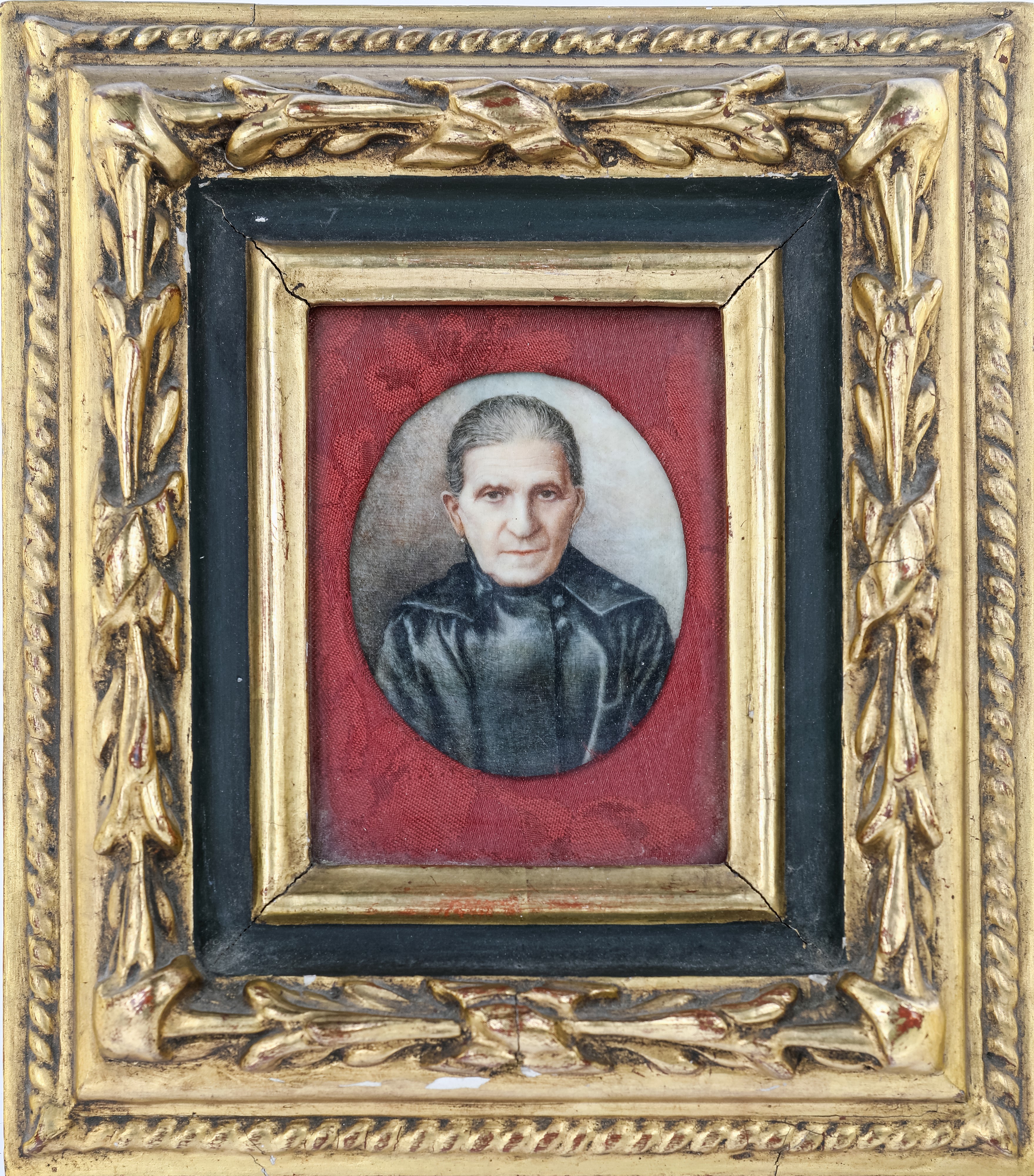 Miniaturista del XIX Secolo - Ritratto di Anziana
