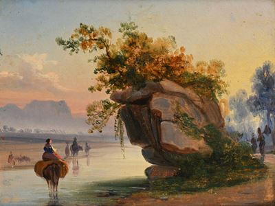 Paesaggio con Figura a Cavallo