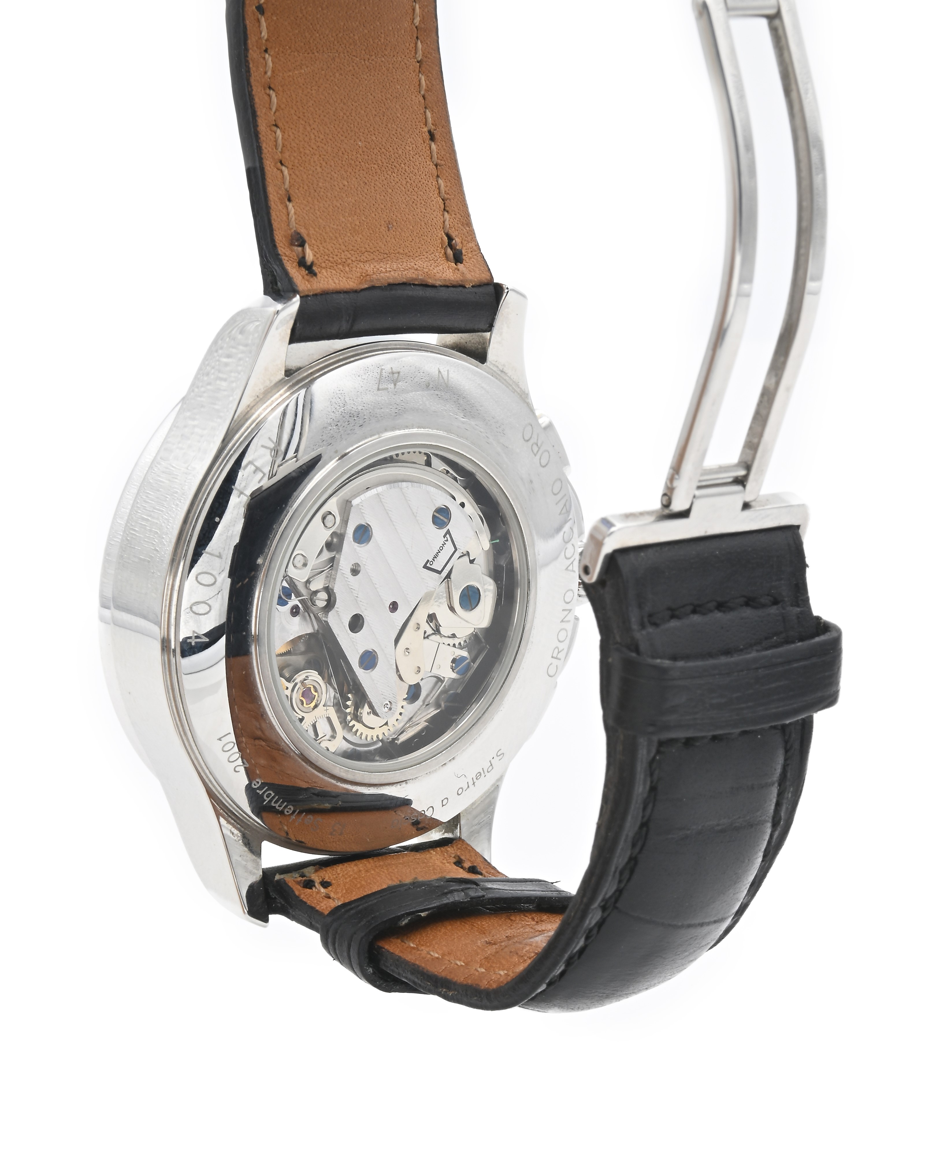 Stradivari 1715 - Orologio Cronografo con Datario da Polso da Uomo a Carica Manuale in Acciaio. M...