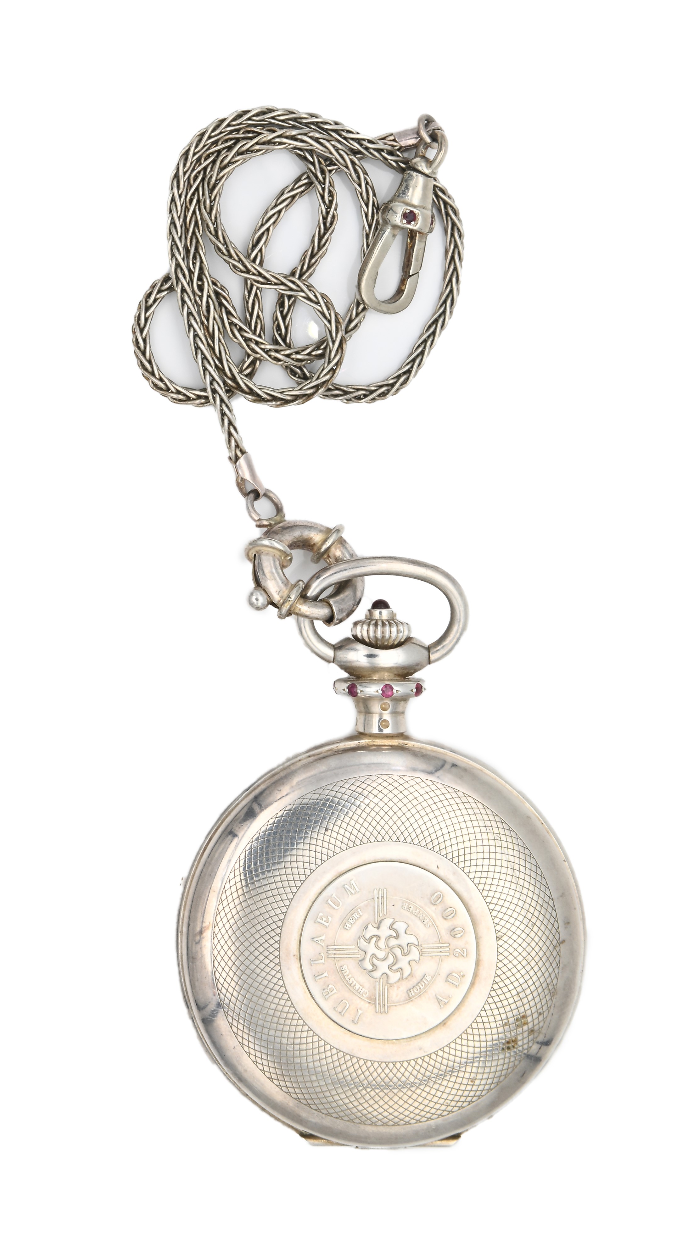 Mainz Geneve Jubilaeum Classic - Orologio da Tasca Savonette Remontoir in Argento 925/000 con Rub...