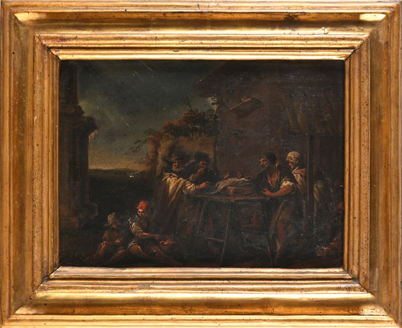 Michelangelo Cerquozzi - Sosta dei Viandanti nella Campagna Romana