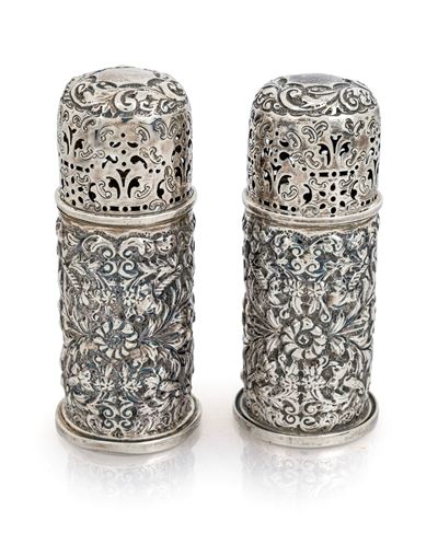 Coppia di Spargizucchero in Argento 925/000, Londra 1891
