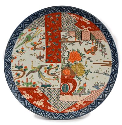 Grande Piatto in Porcellana, Imari, Giappone