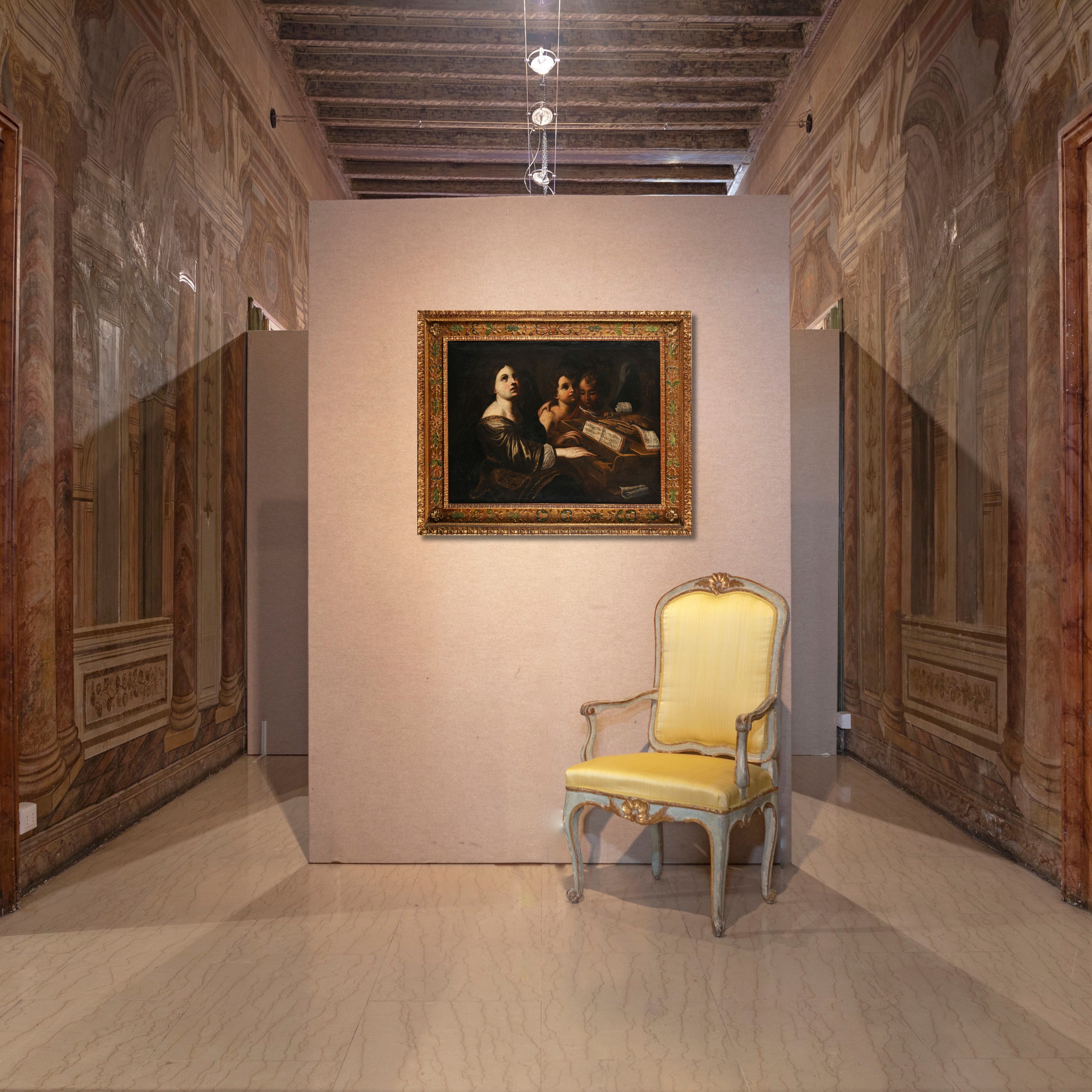 Scuola Romana del XVII Secolo - Santa Cecilia