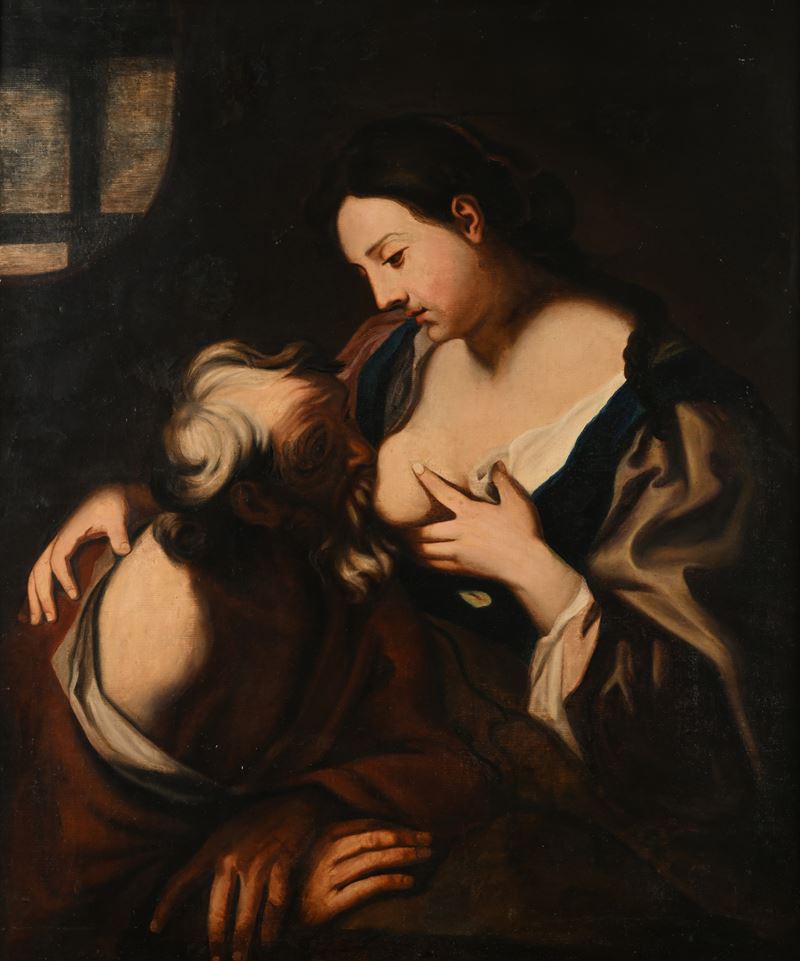 Scuola Italiana del XIX Secolo - Carità Romana
