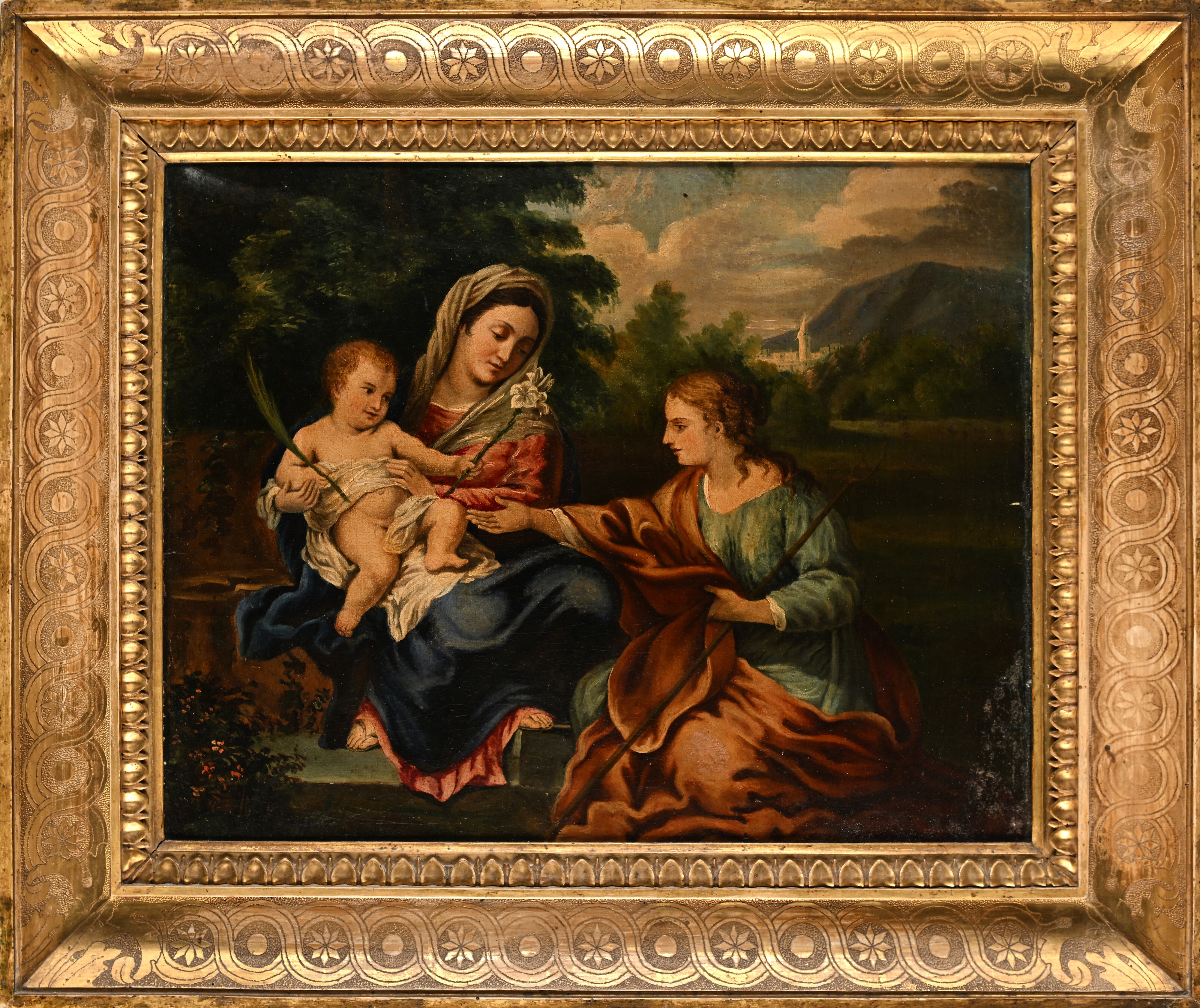 Scuola Veneta del XIX Secolo - Santa Martina con Madonna e Bambino