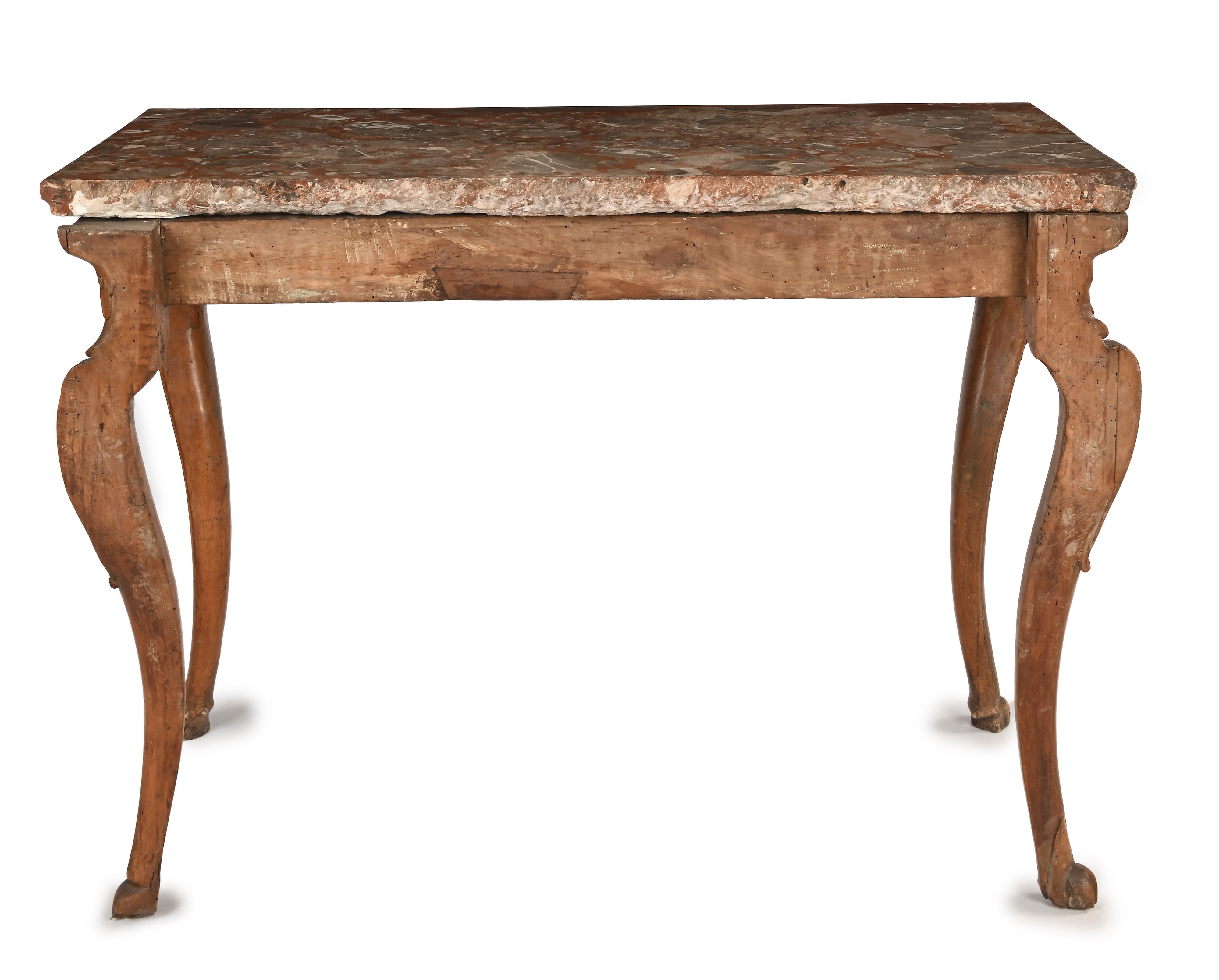 Console in noce con piano in breccia, Verona, XVIII secolo