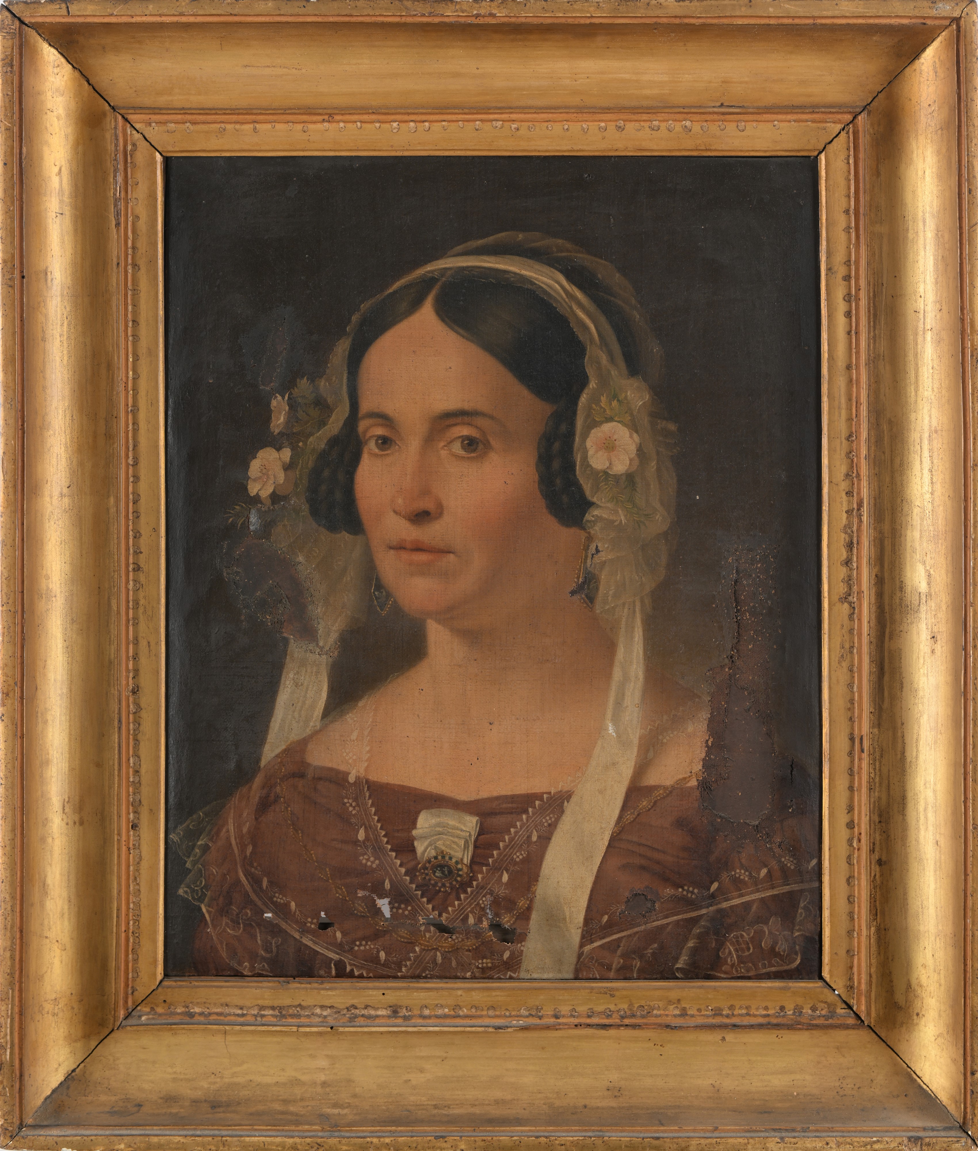 Scuola Italiana del XIX Secolo - Ritratto di Gentildonna