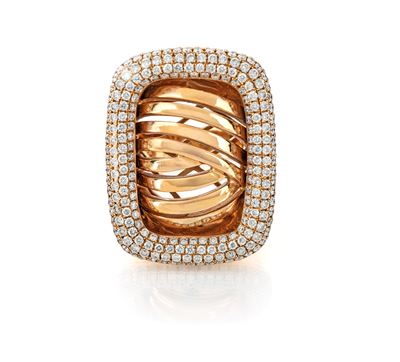 Grande Anello in Oro e Brillanti