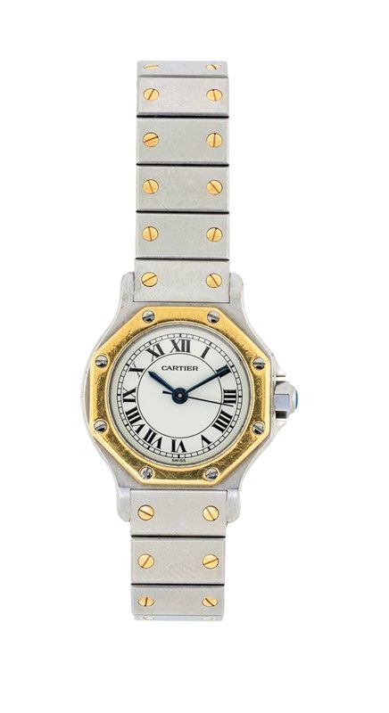OROLOGIO CARTIER,  LADY SANTOS OCTAGON