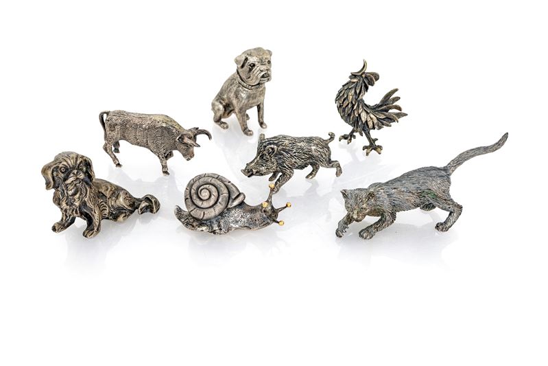 Sette Animali in Argento