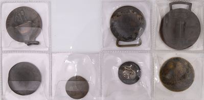 Lotto 5 Medaglie Vittorio Emanuele III Regno D'italia; 1 Baiocco 1849r Repubblica Romana e 1 Gett...