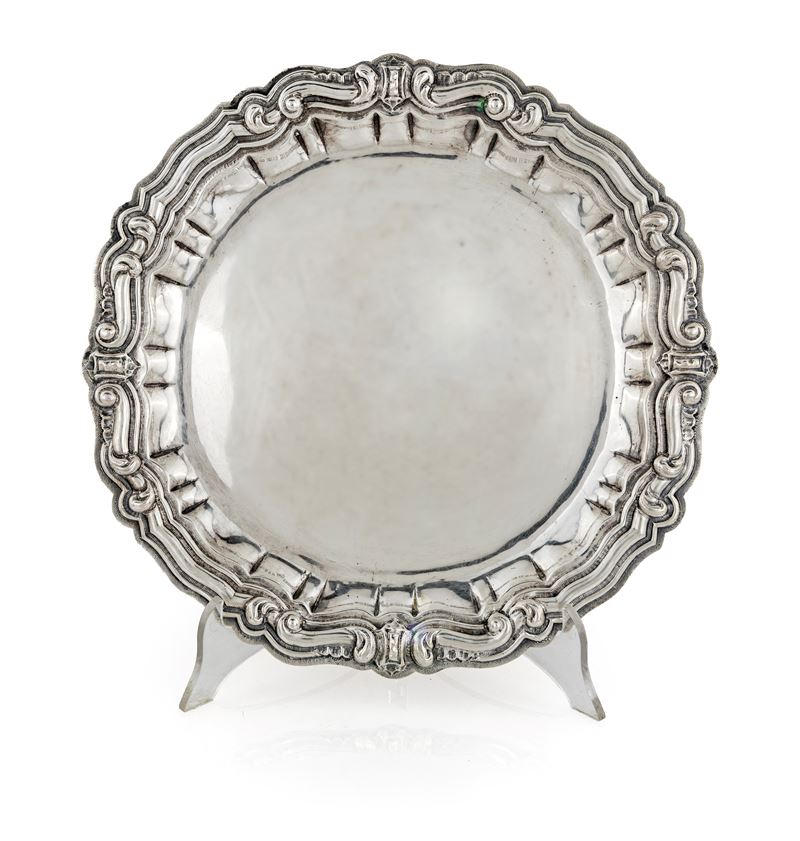 Piatto Circolare in Argento 800/000